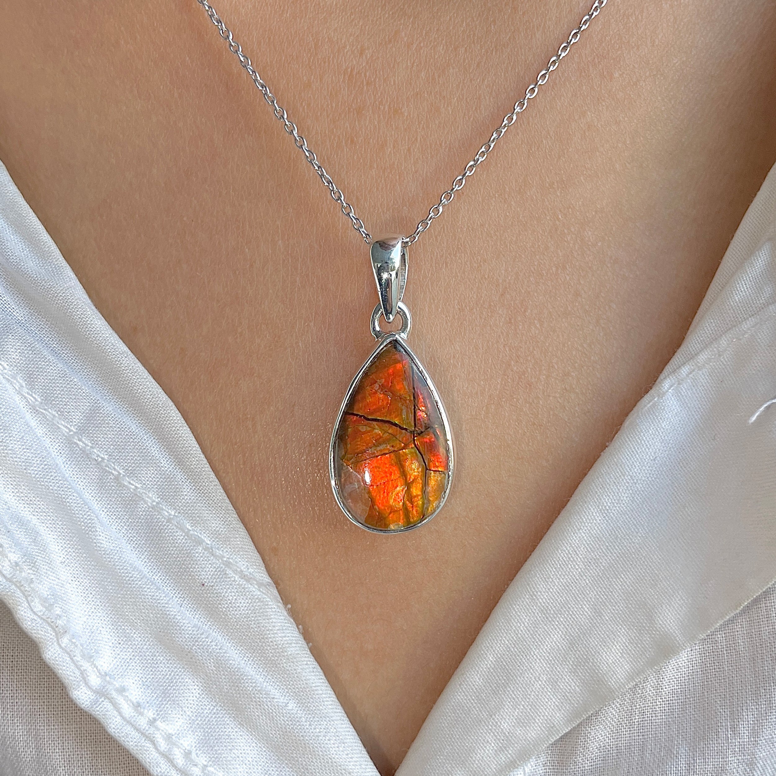 Ammolite Pendant-(AML-P-294.)