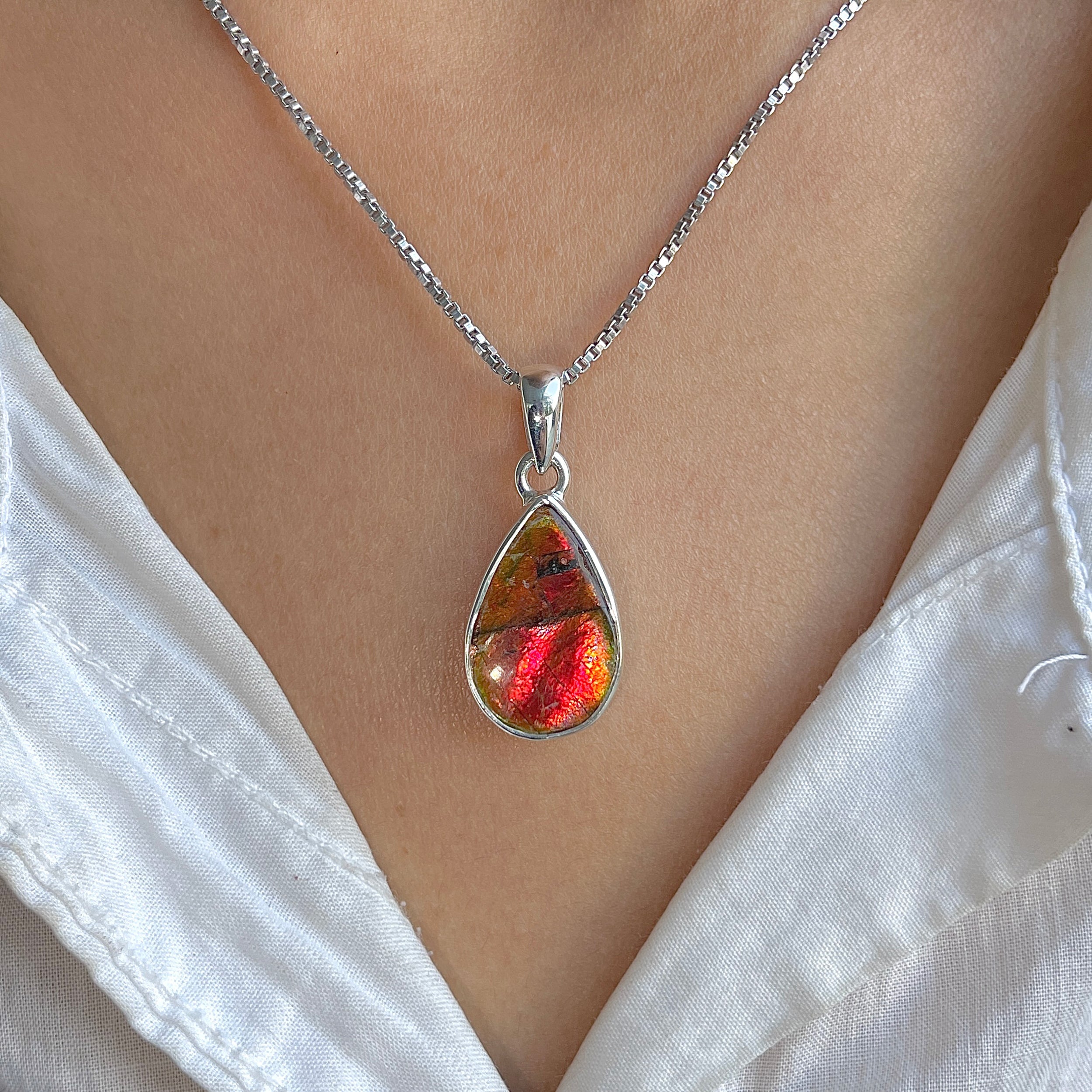 Ammolite Pendant-(AML-P-295.)