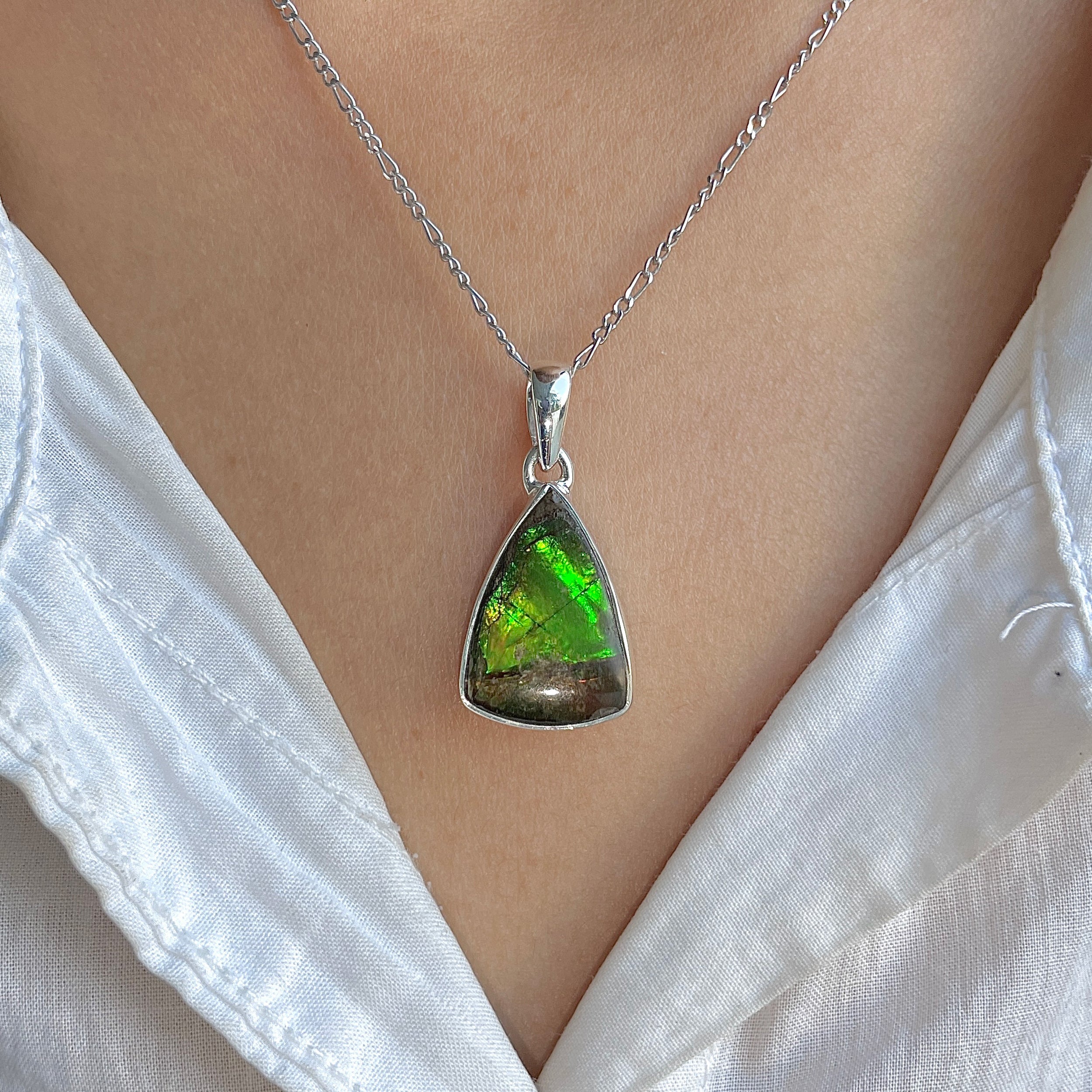 Ammolite Pendant-(AML-P-296.)