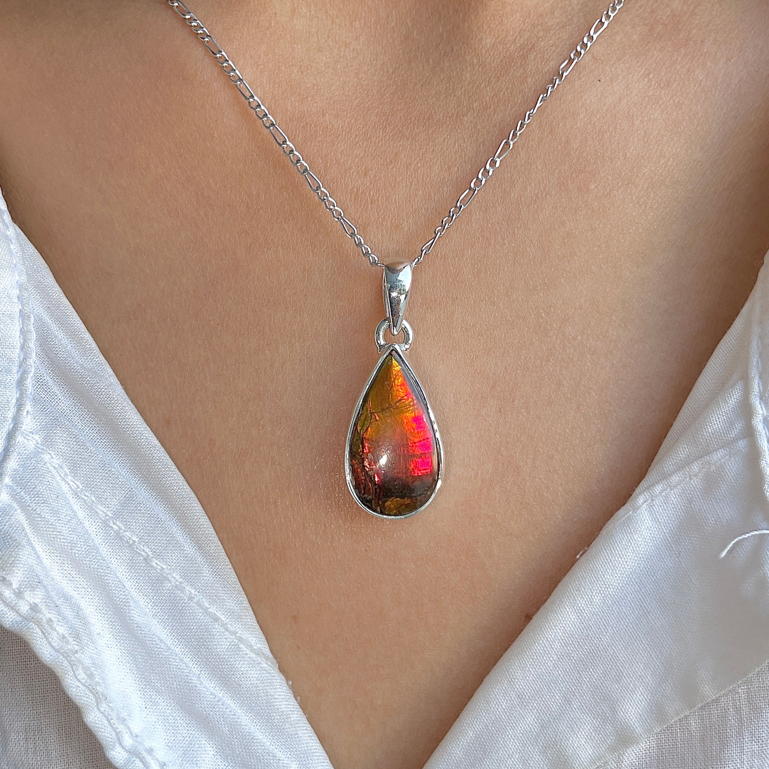 Ammolite Pendant-(AML-P-298.)
