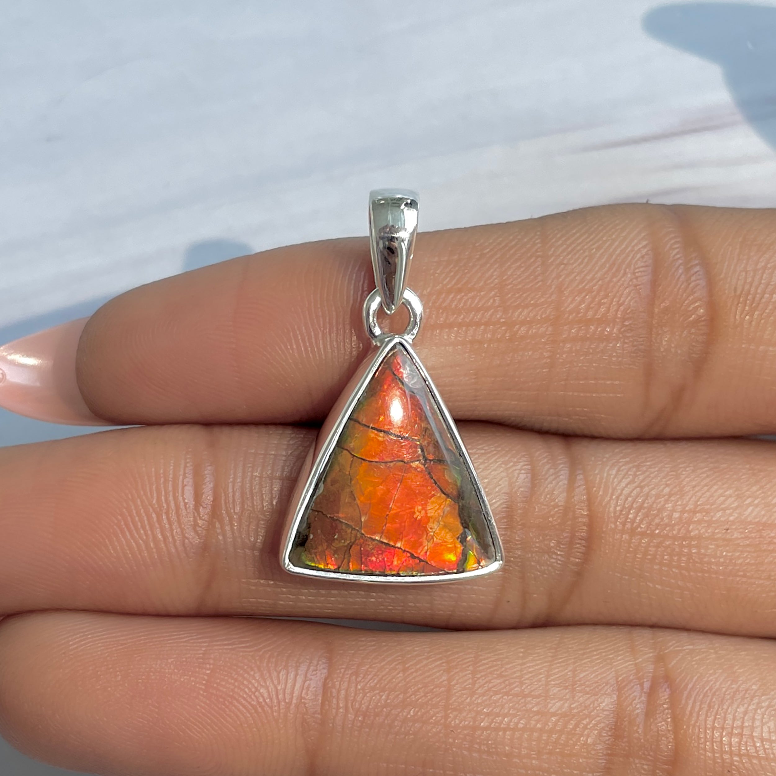 Ammolite Pendant-(AML-P-300.)
