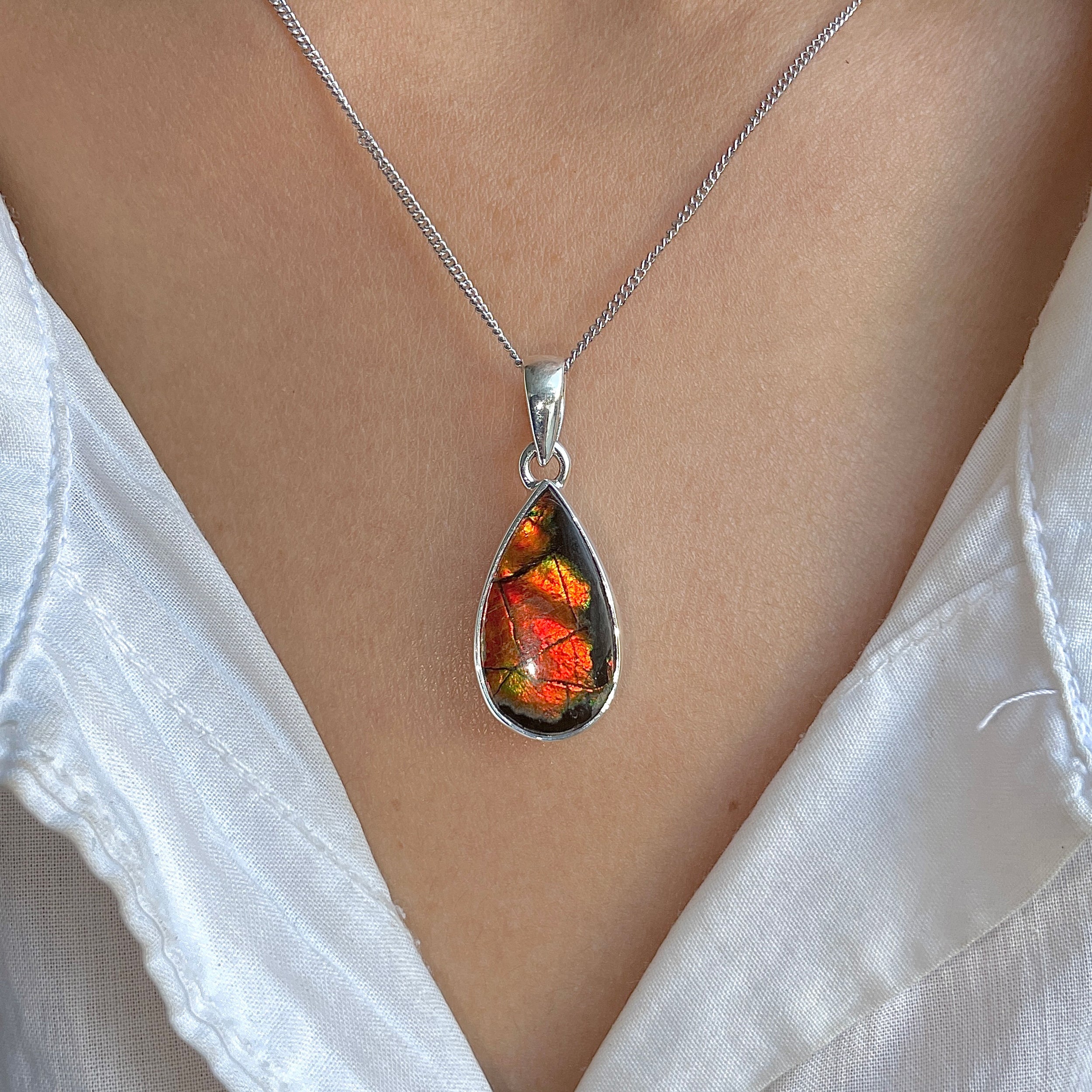 Ammolite Pendant-(AML-P-301.)