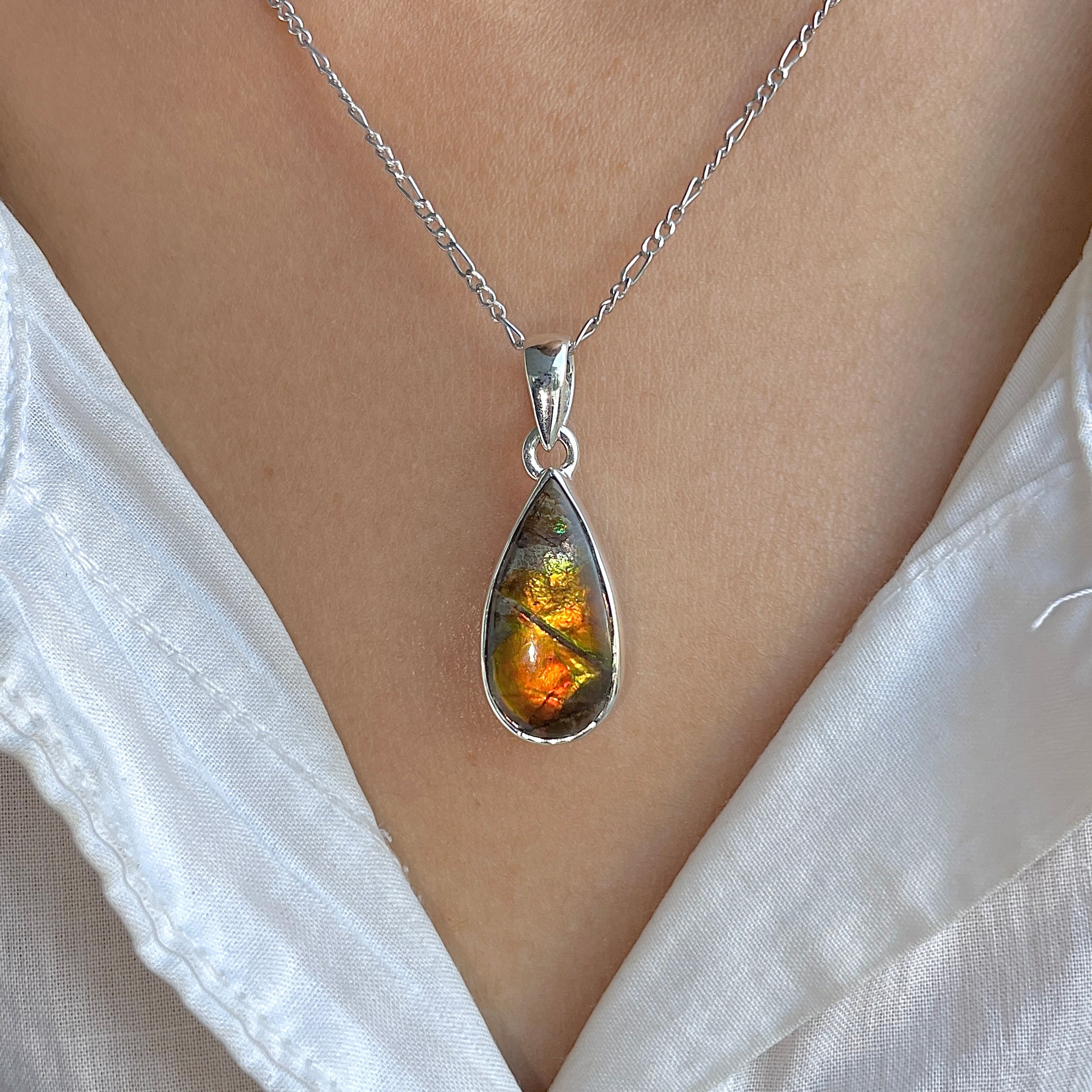 Ammolite Pendant-(AML-P-302.)