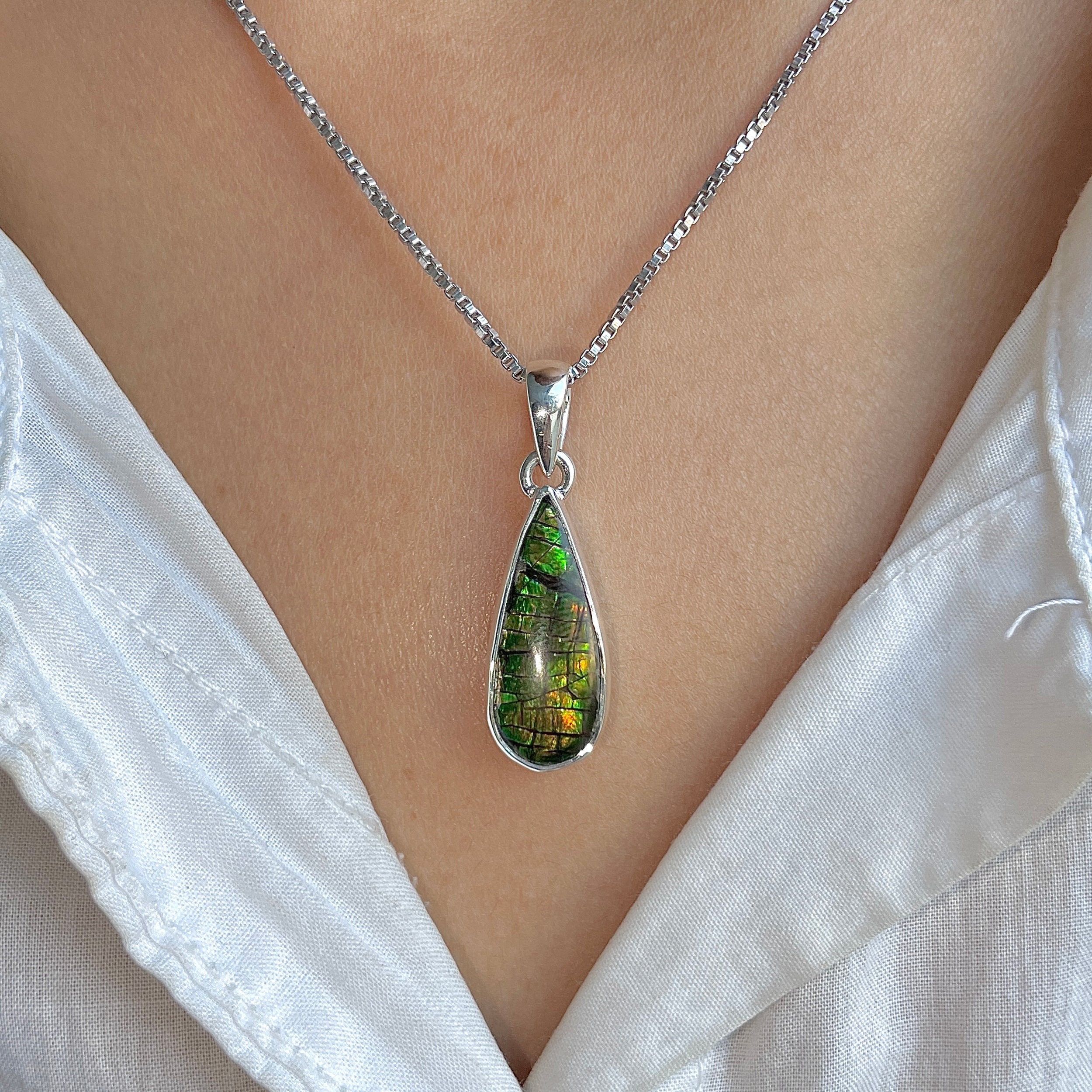 Ammolite Pendant-(AML-P-304.)
