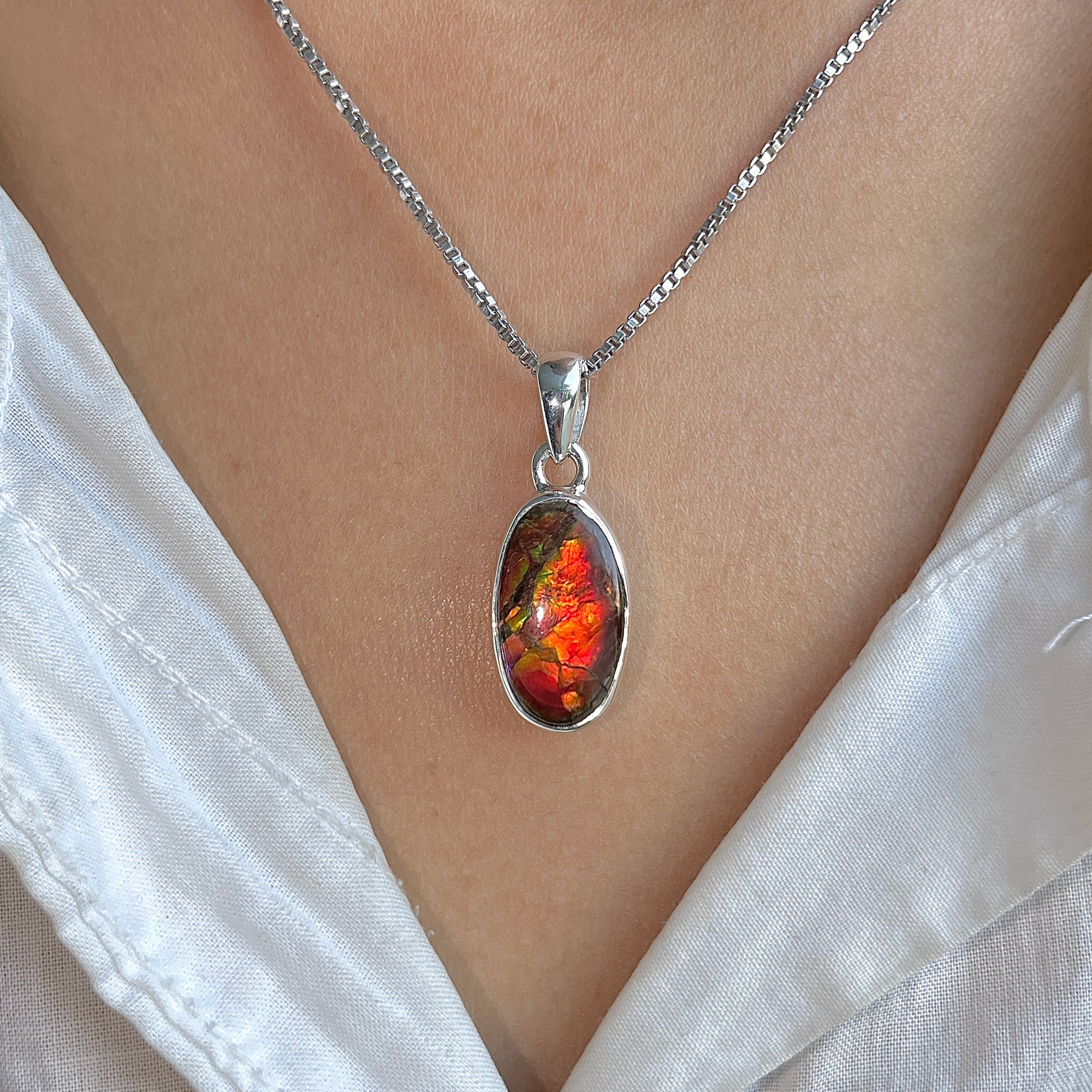 Ammolite Pendant-(AML-P-309.)