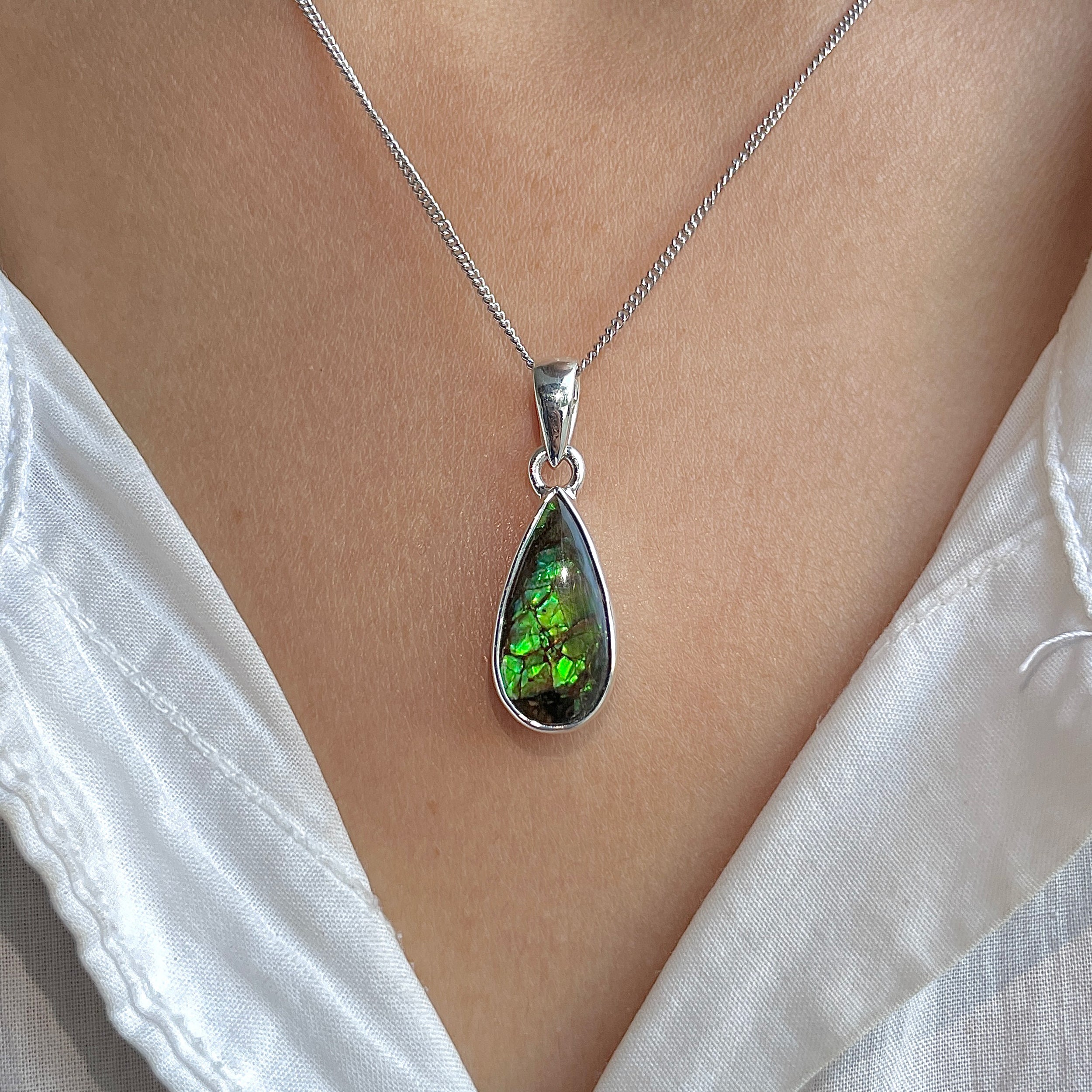 Ammolite Pendant-(AML-P-310.)