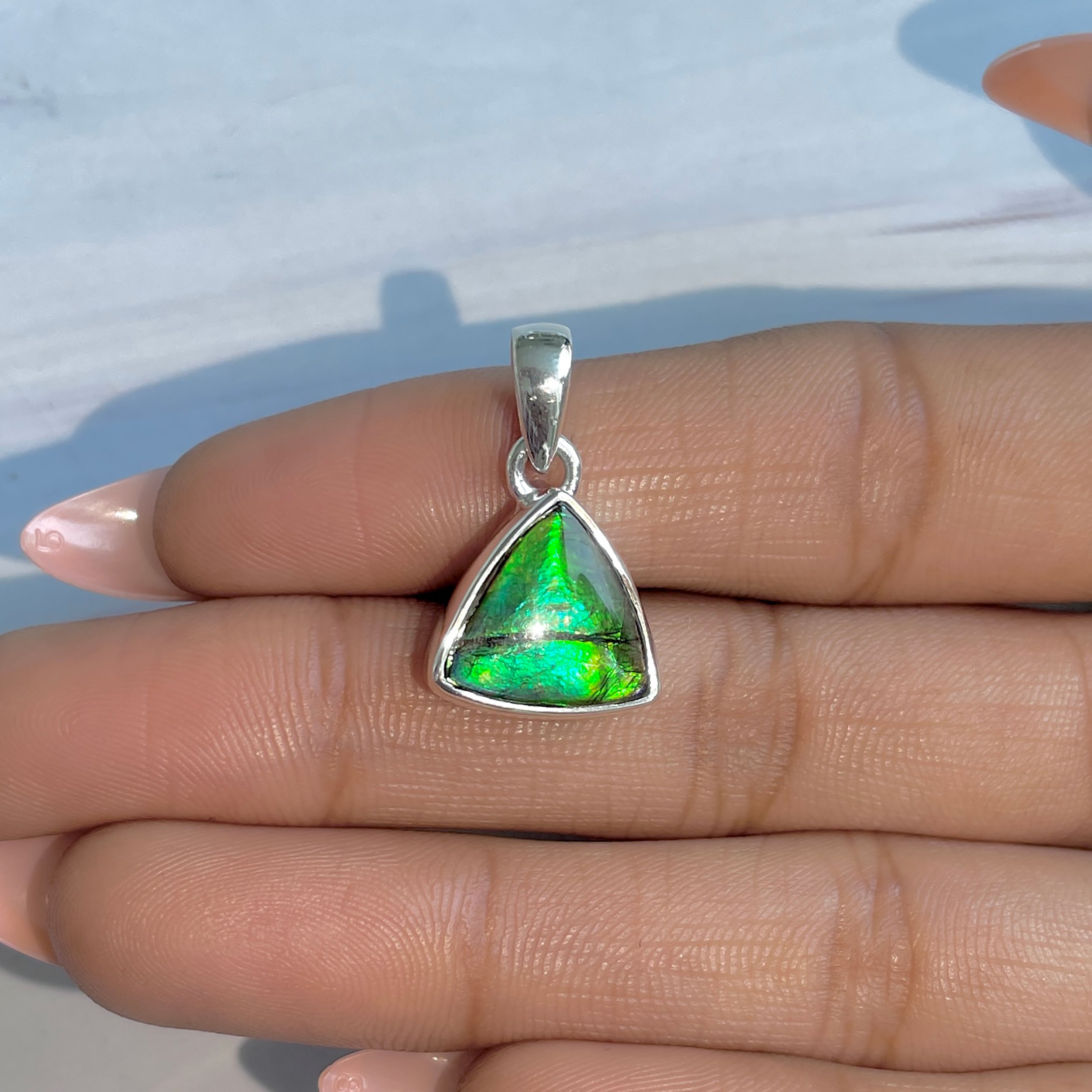 Ammolite Pendant-(AML-P-311.)
