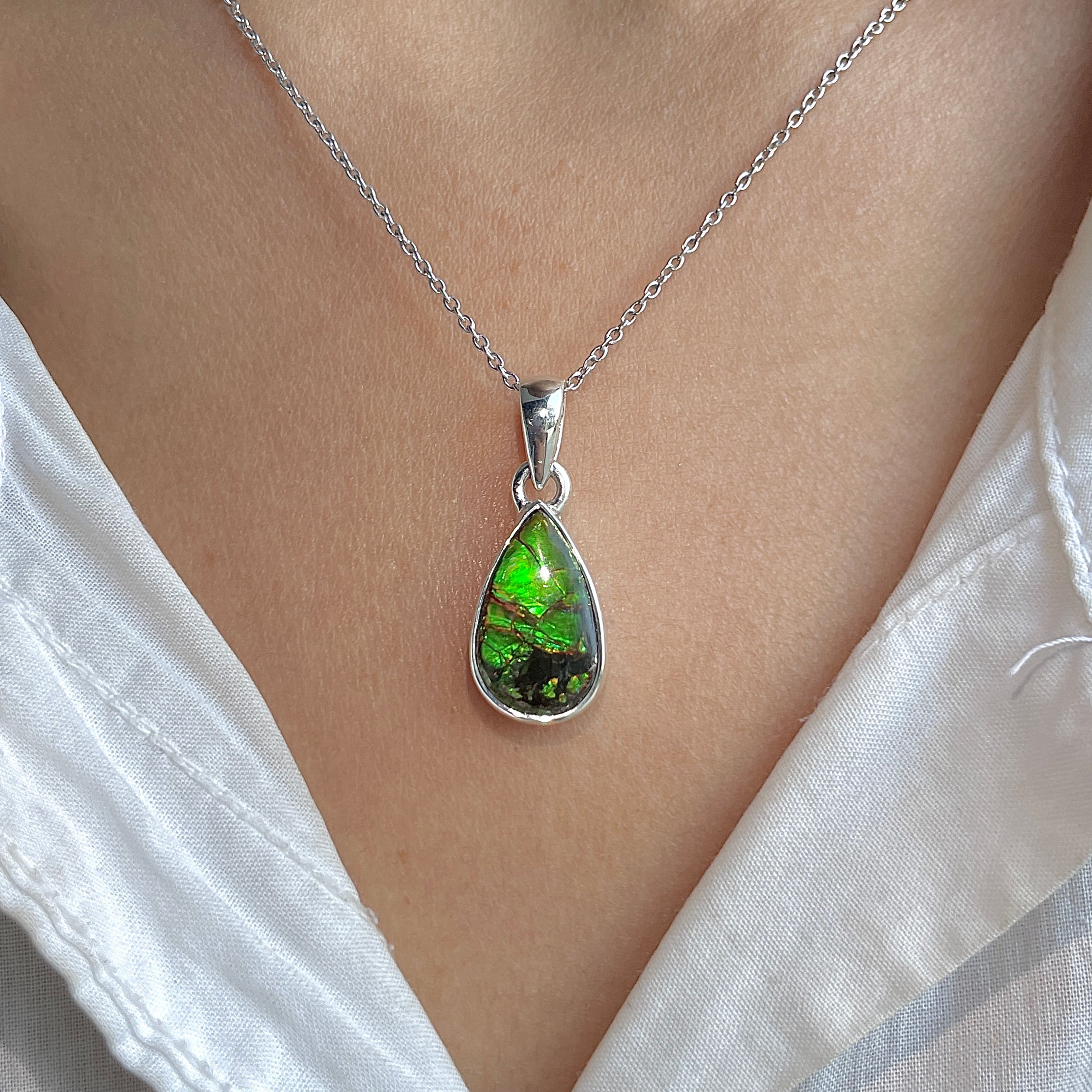 Ammolite Pendant-(AML-P-314.)