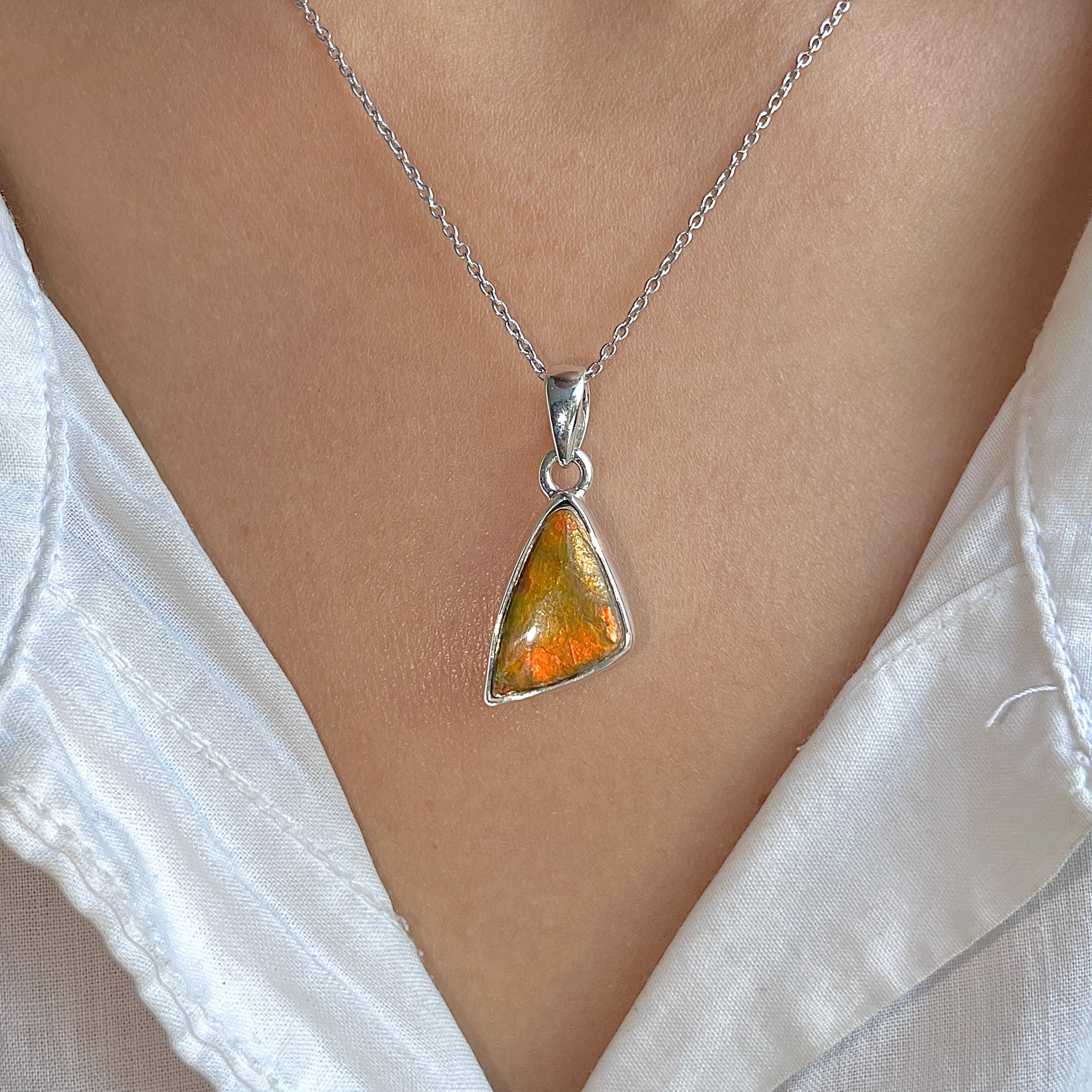 Ammolite Pendant-(AML-P-322.)