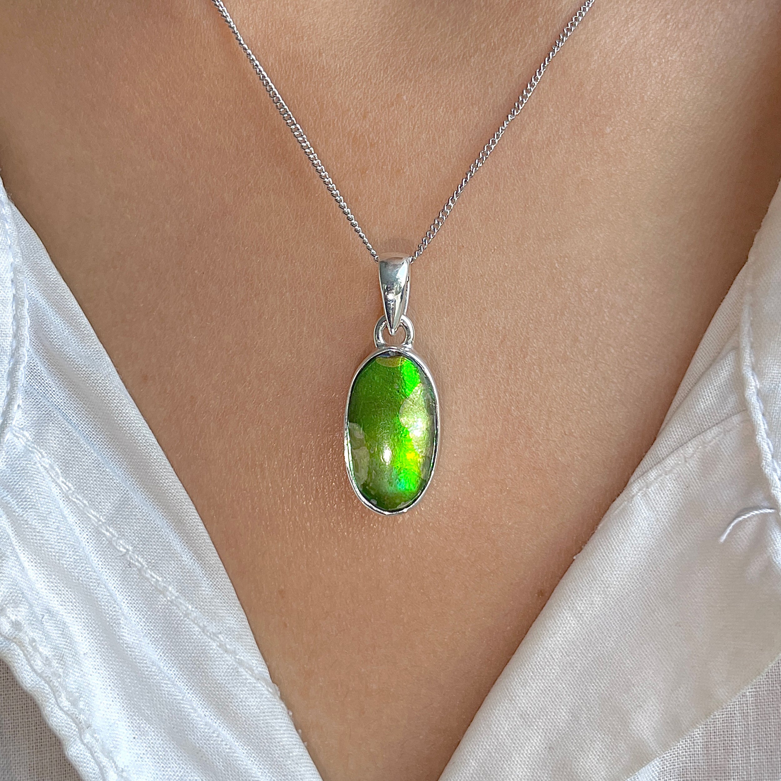 Ammolite Pendant-(AML-P-323.)
