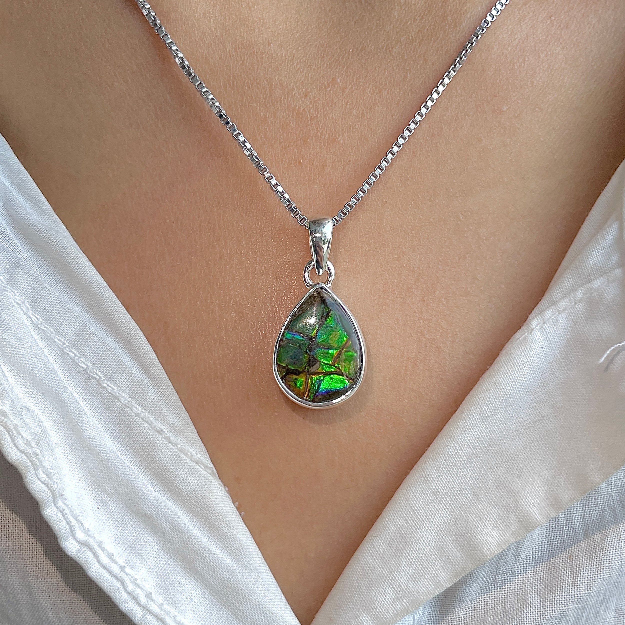Ammolite Pendant-(AML-P-329.)