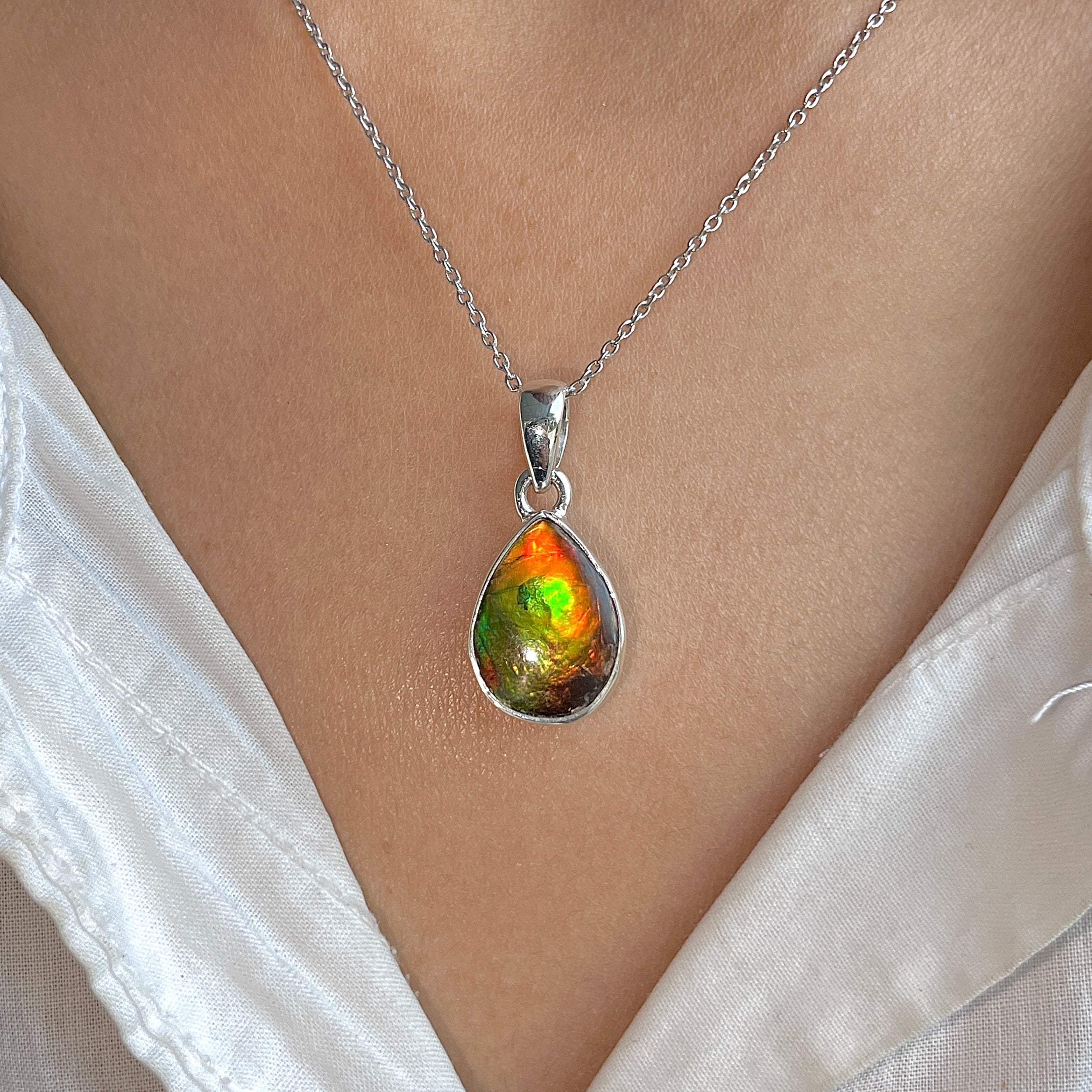 Ammolite Pendant-(AML-P-330.)