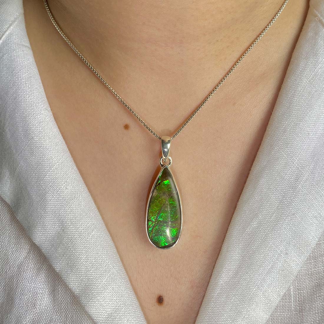 Ammolite Pendant-(AML-P-34.)