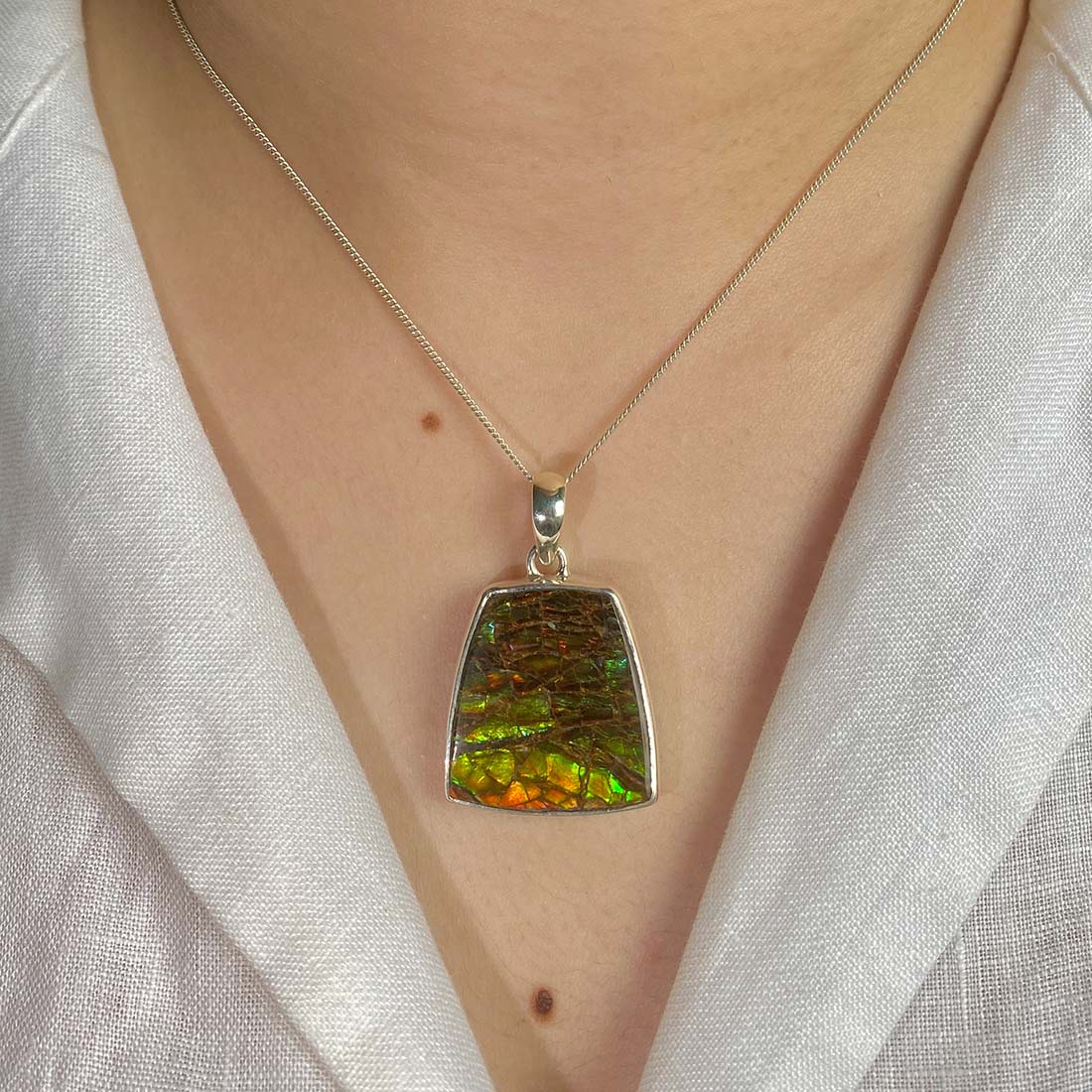 Ammolite Pendant-(AML-P-35.)