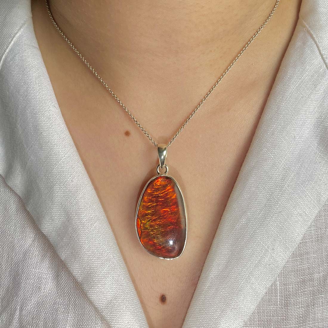 Ammolite Pendant-(AML-P-59.)