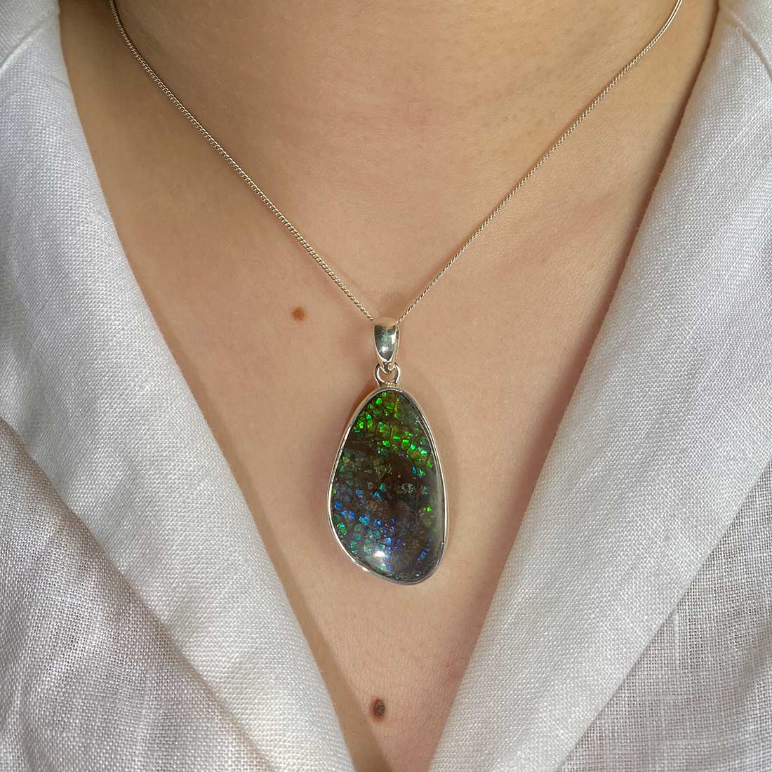 Ammolite Pendant-(AML-P-6.)
