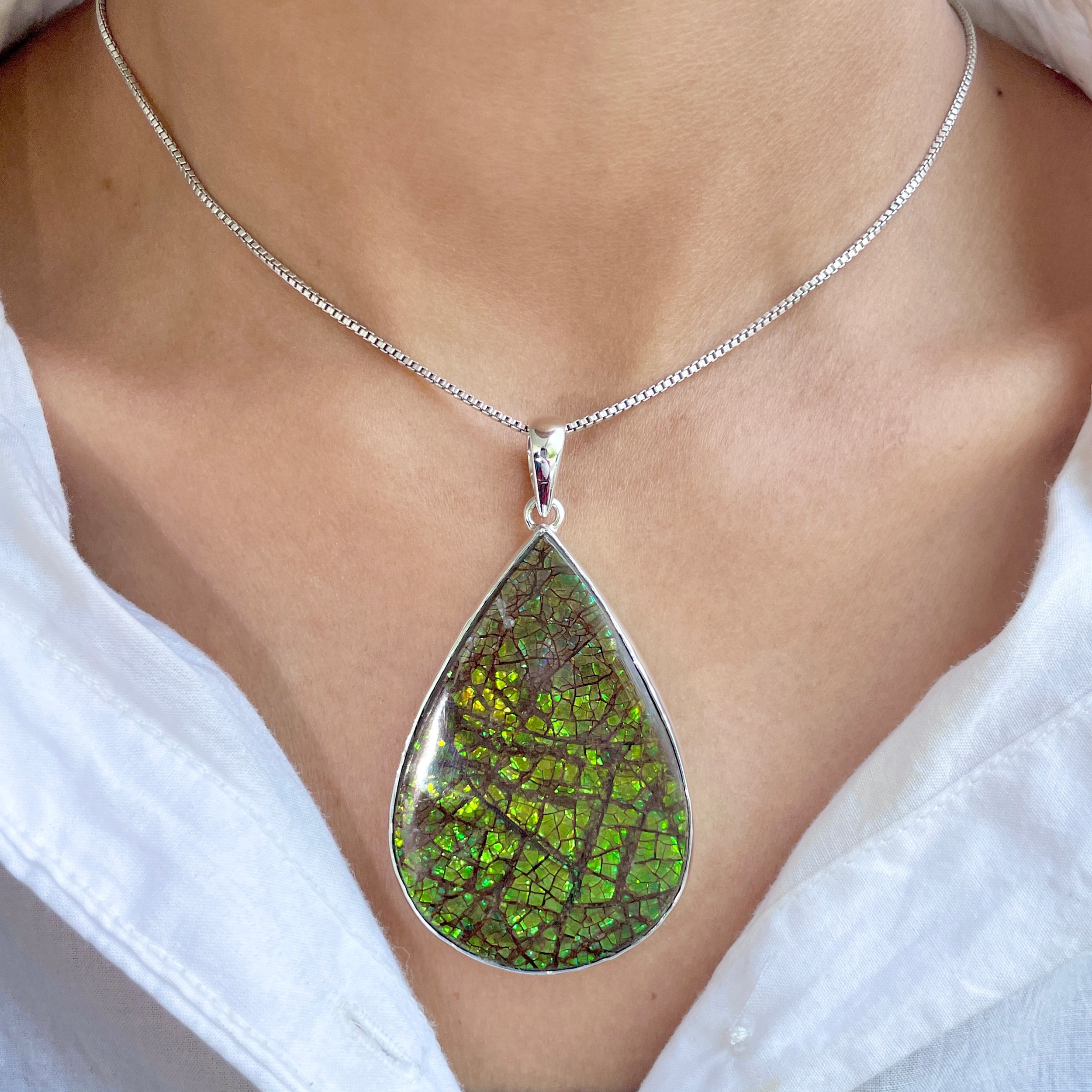 Ammolite Pendant-(AML-P-67.)