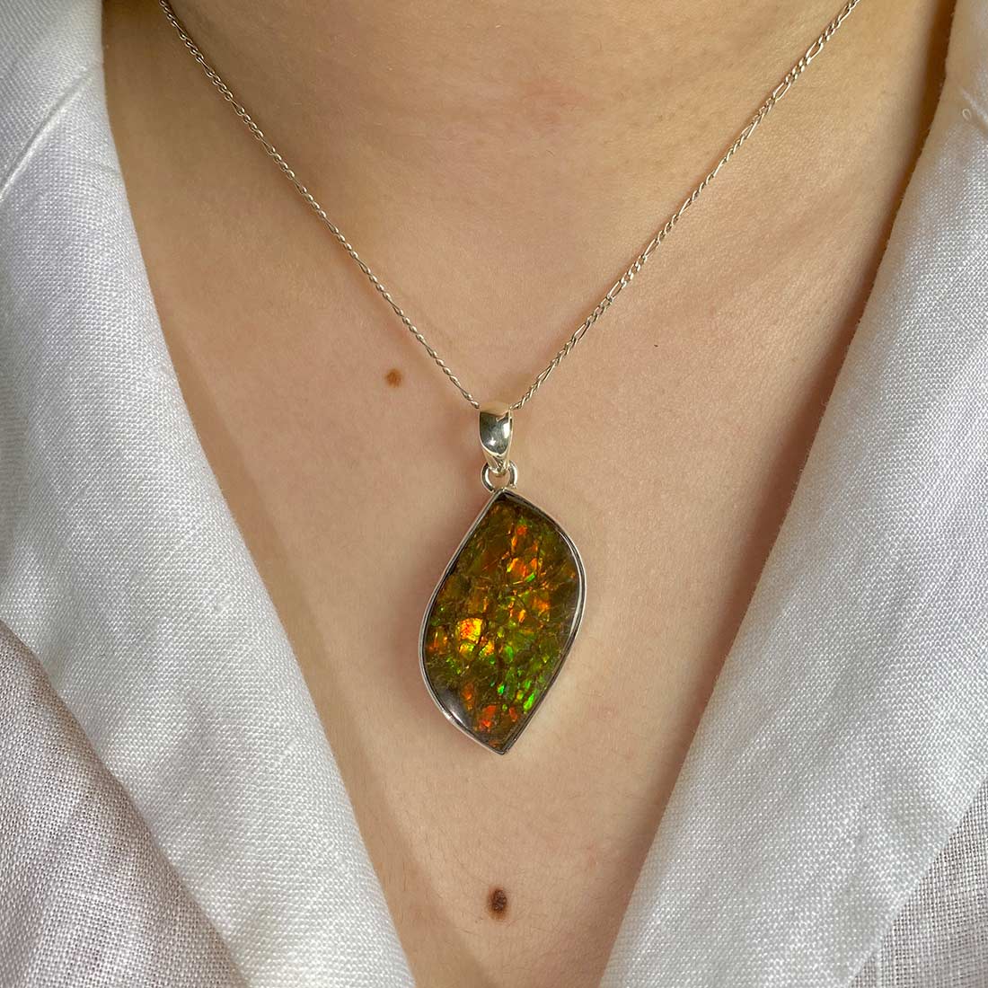 Ammolite Pendant-(AML-P-7.)