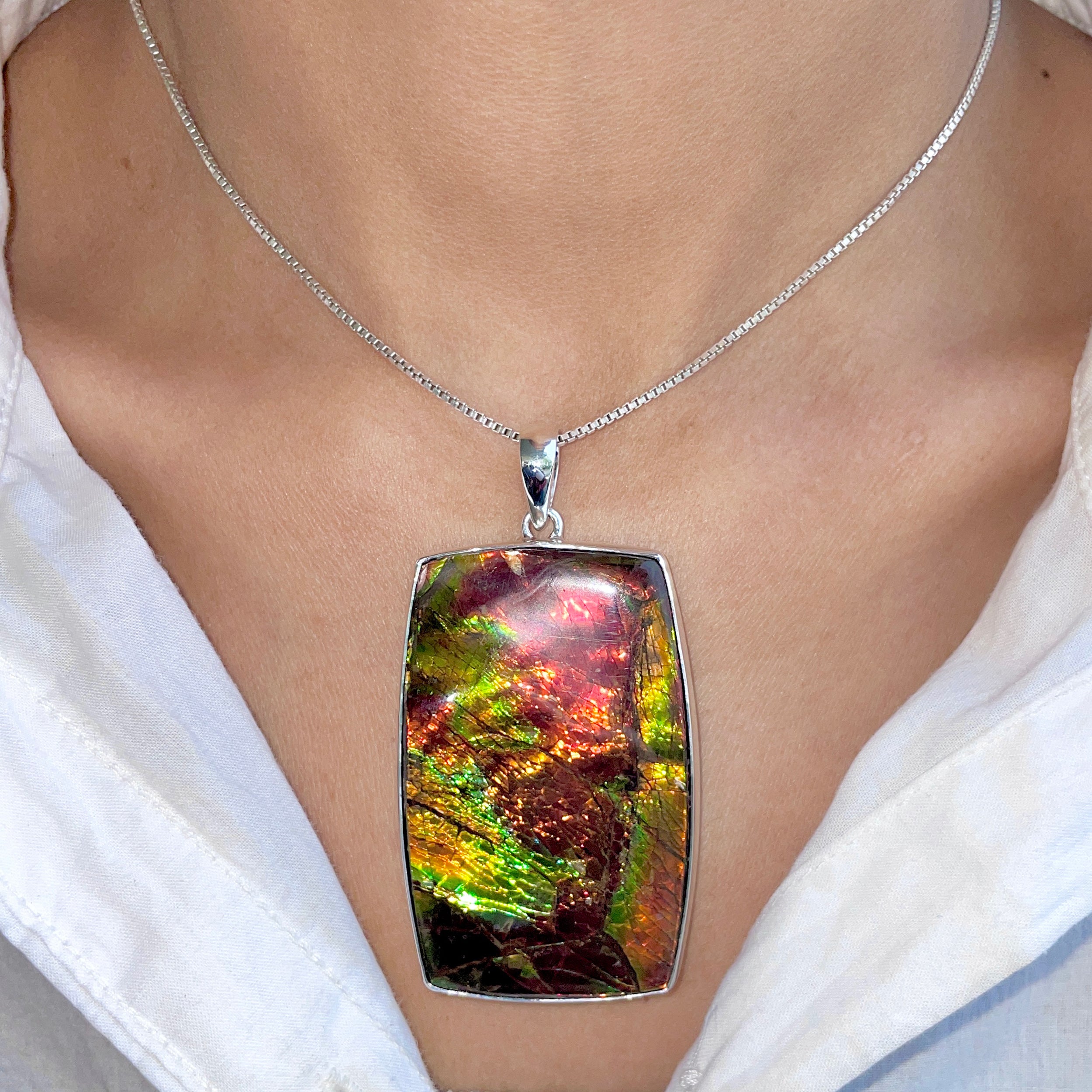 Ammolite Pendant-(AML-P-74.)
