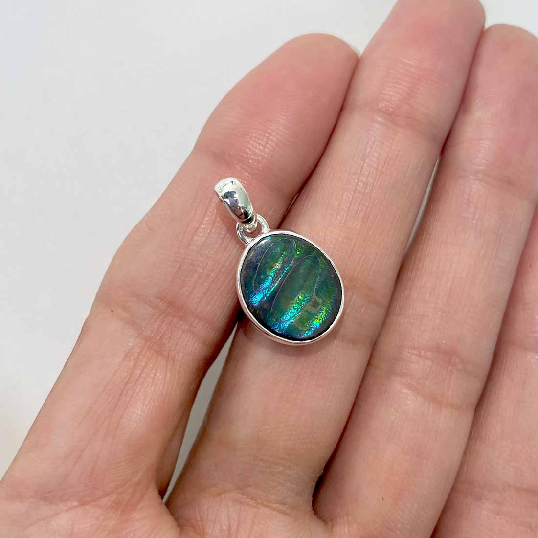 Ammolite Pendants-(AML-P-84.)