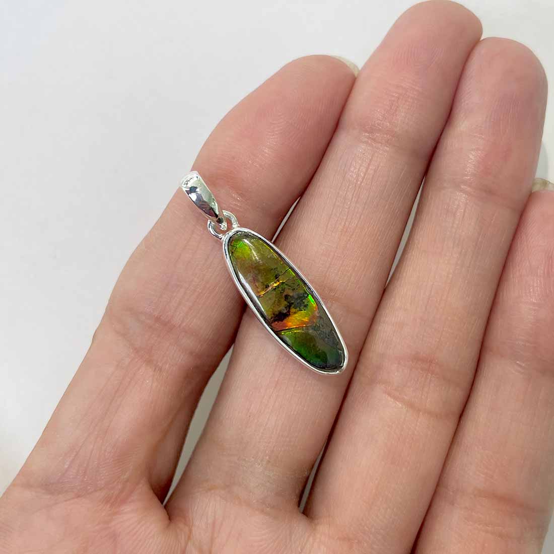 Ammolite Pendants-(AML-P-94.)