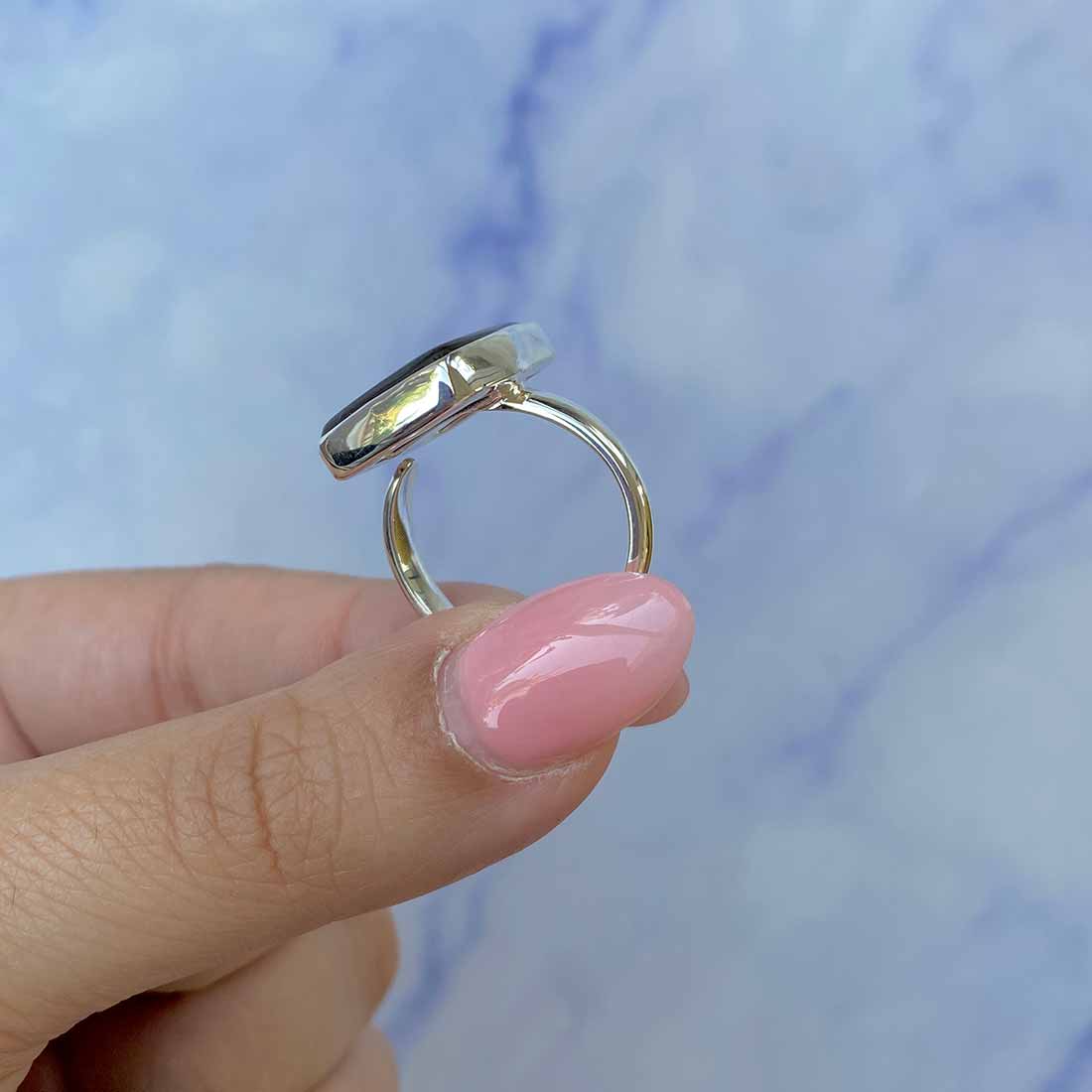 Ammolite Adjustable Ring-(AML-R-101.)