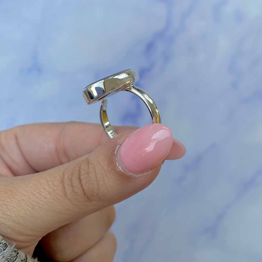 Ammolite Adjustable Ring-(AML-R-104.)