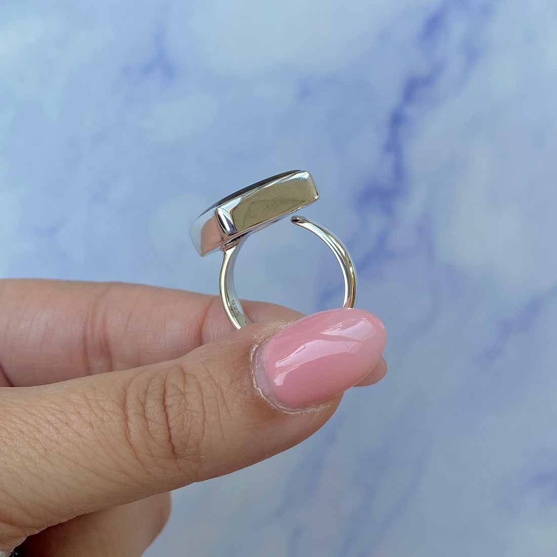 Ammolite Adjustable Ring-(AML-R-106.)