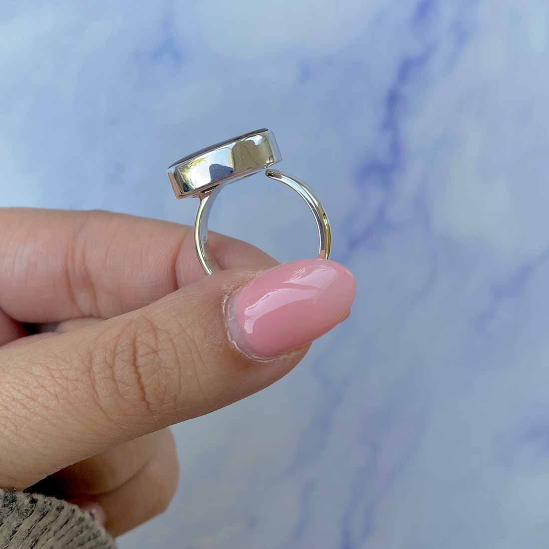 Ammolite Adjustable Ring-(AML-R-107.)