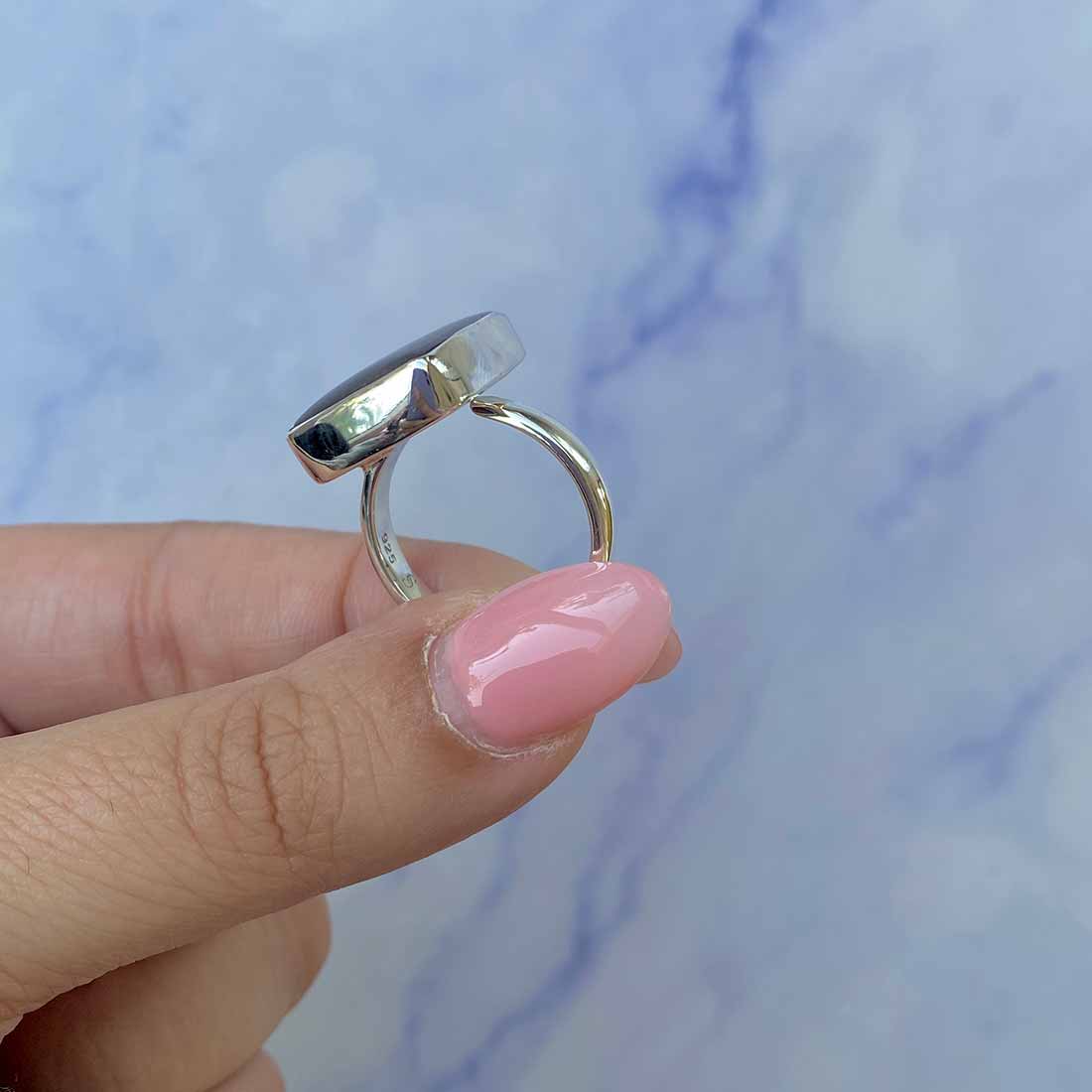 Ammolite Adjustable Ring-(AML-R-108.)