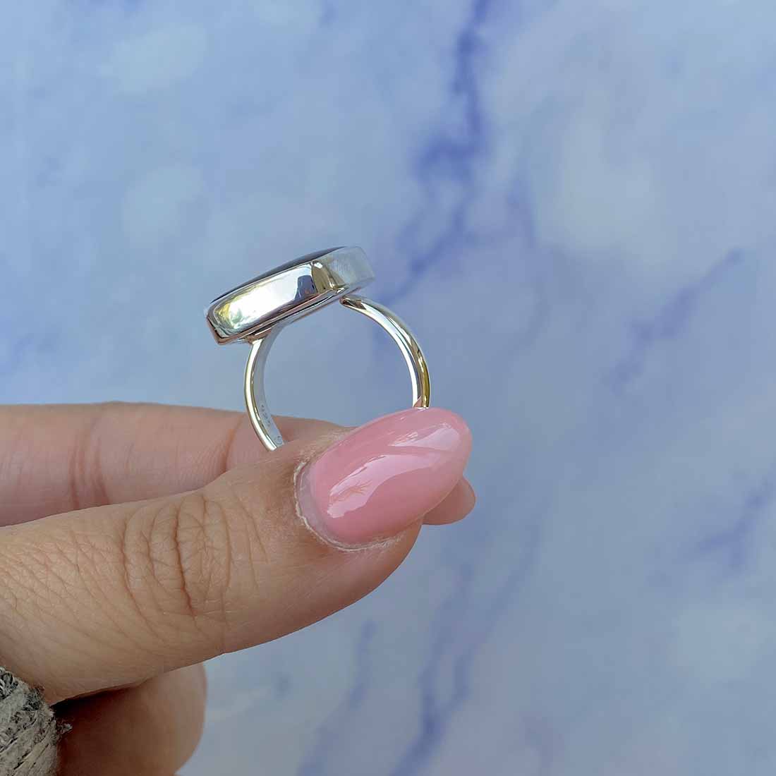 Ammolite Adjustable Ring-(AML-R-109.)