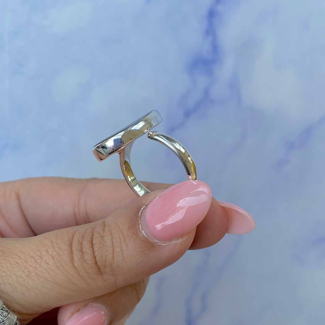 Ammolite Adjustable Ring-(AML-R-113.)