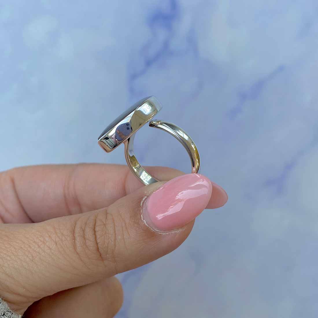 Ammolite Adjustable Ring-(AML-R-114.)