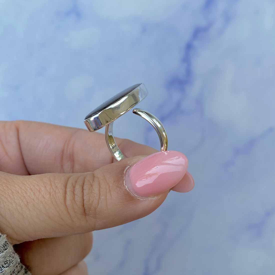 Ammolite Adjustable Ring-(AML-R-117.)