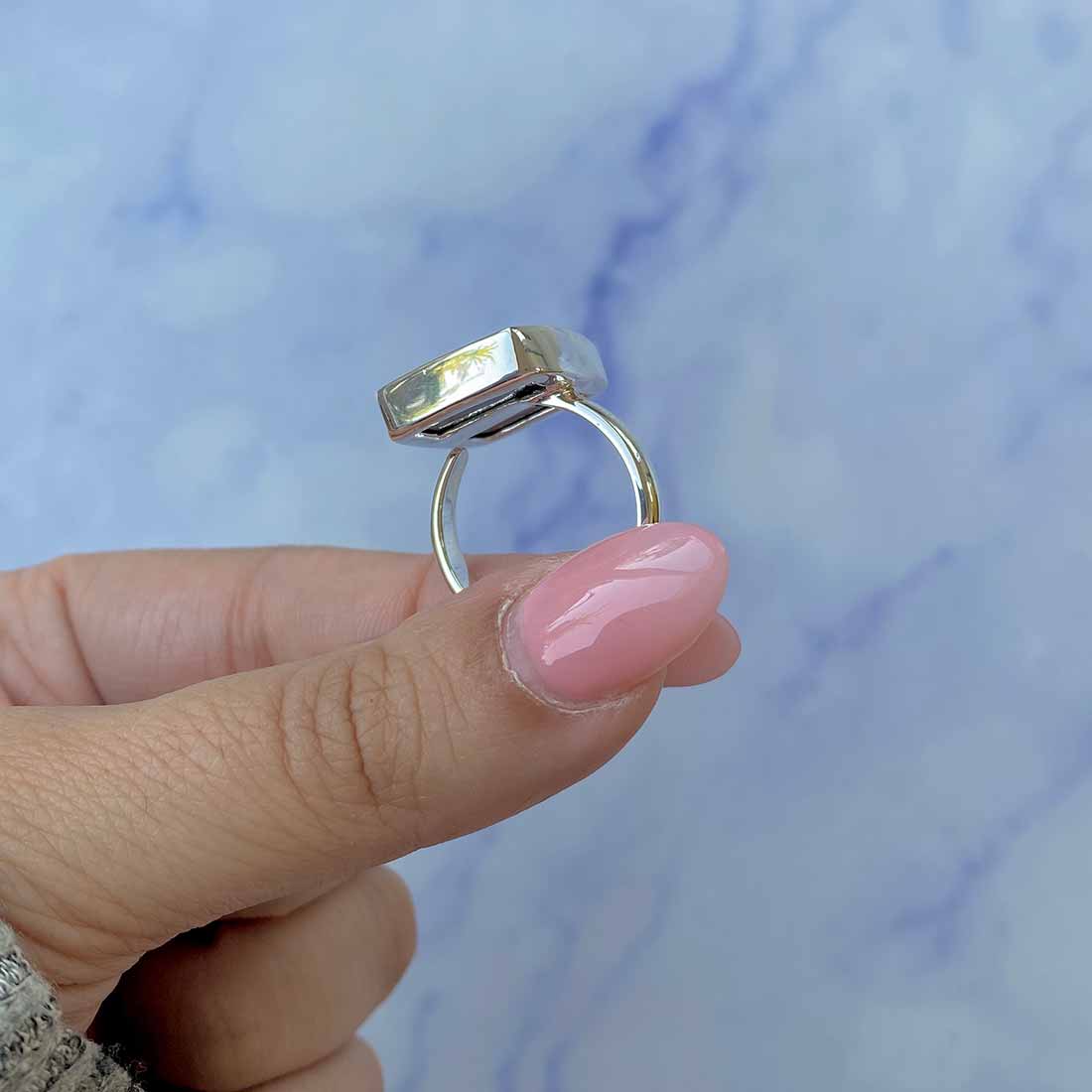 Ammolite Adjustable Ring-(AML-R-120.)