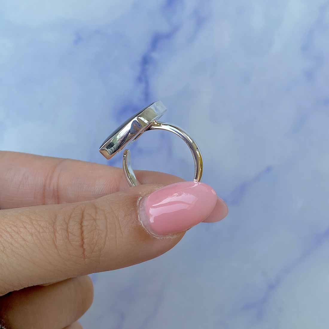 Ammolite Adjustable Ring-(AML-R-122.)