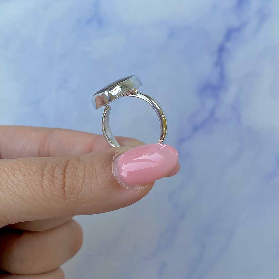 Ammolite Adjustable Ring-(AML-R-123.)