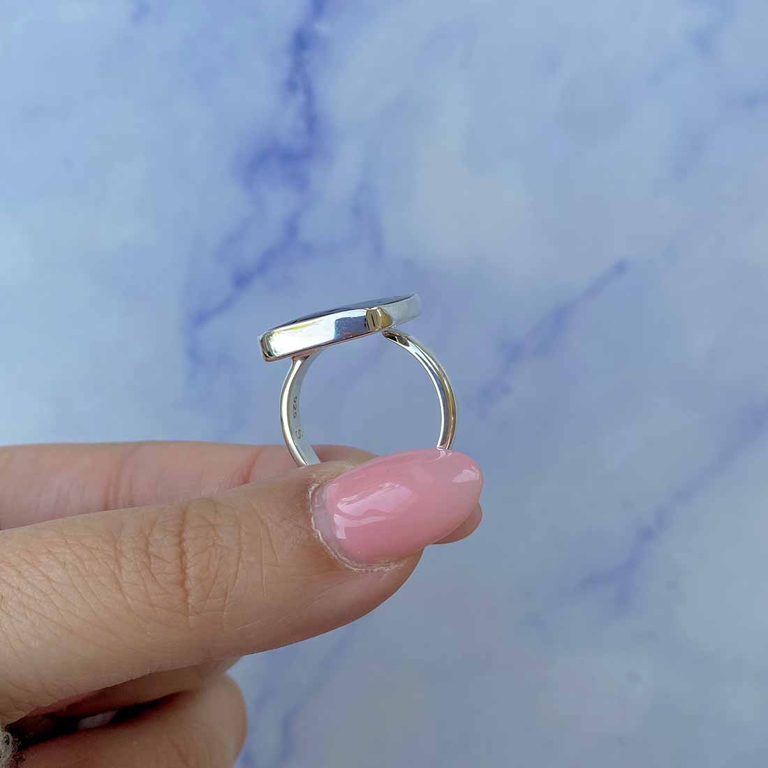 Ammolite Adjustable Ring-(AML-R-126.)