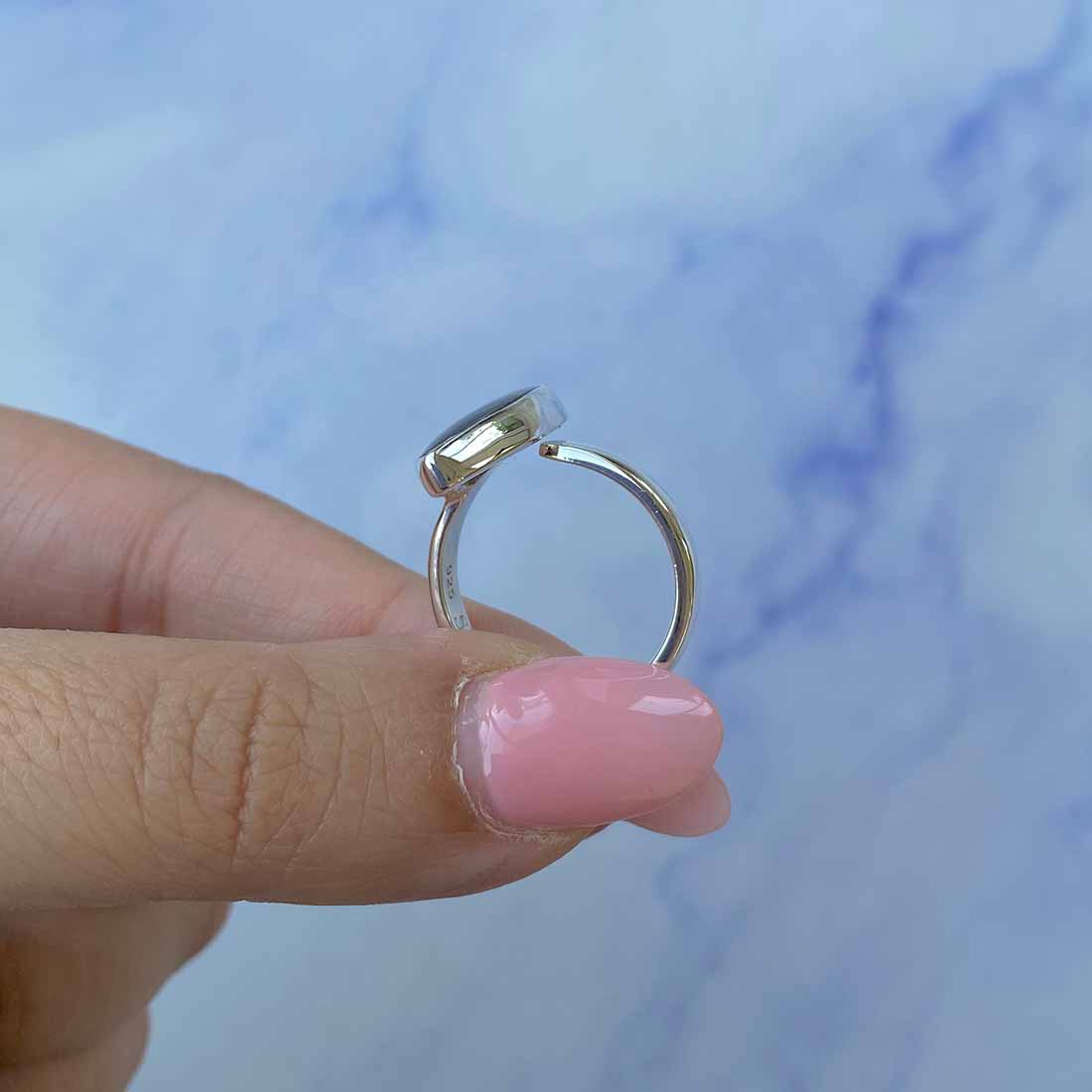 Ammolite Adjustable Ring-(AML-R-128.)