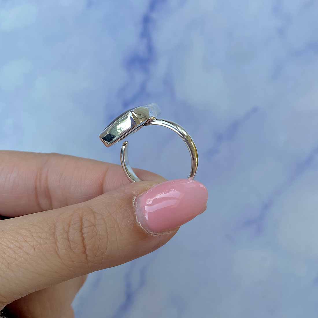 Ammolite Adjustable Ring-(AML-R-132.)