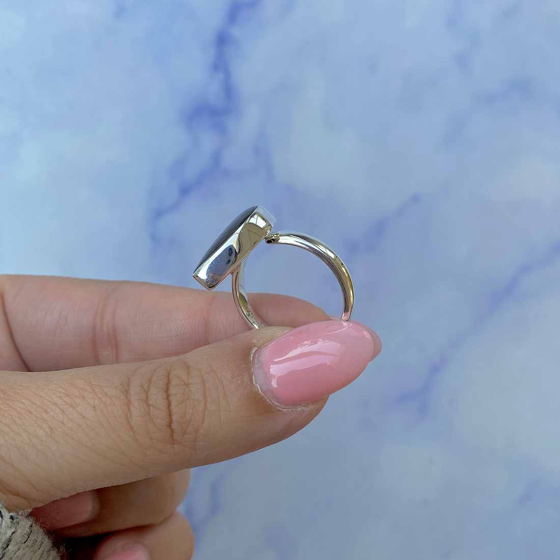 Ammolite Adjustable Ring-(AML-R-133.)