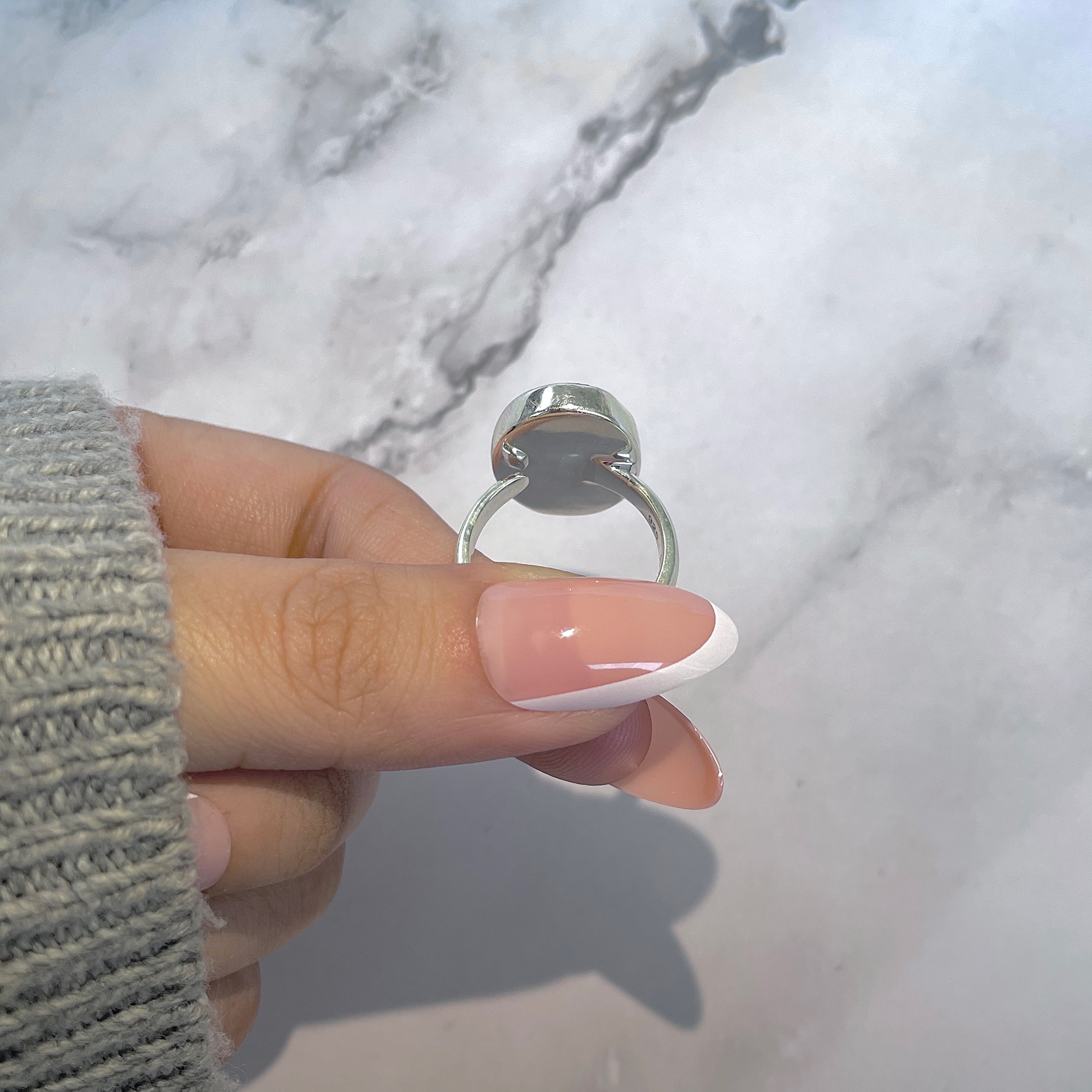 Ammolite Adjustable Ring-(AML-R-138.)