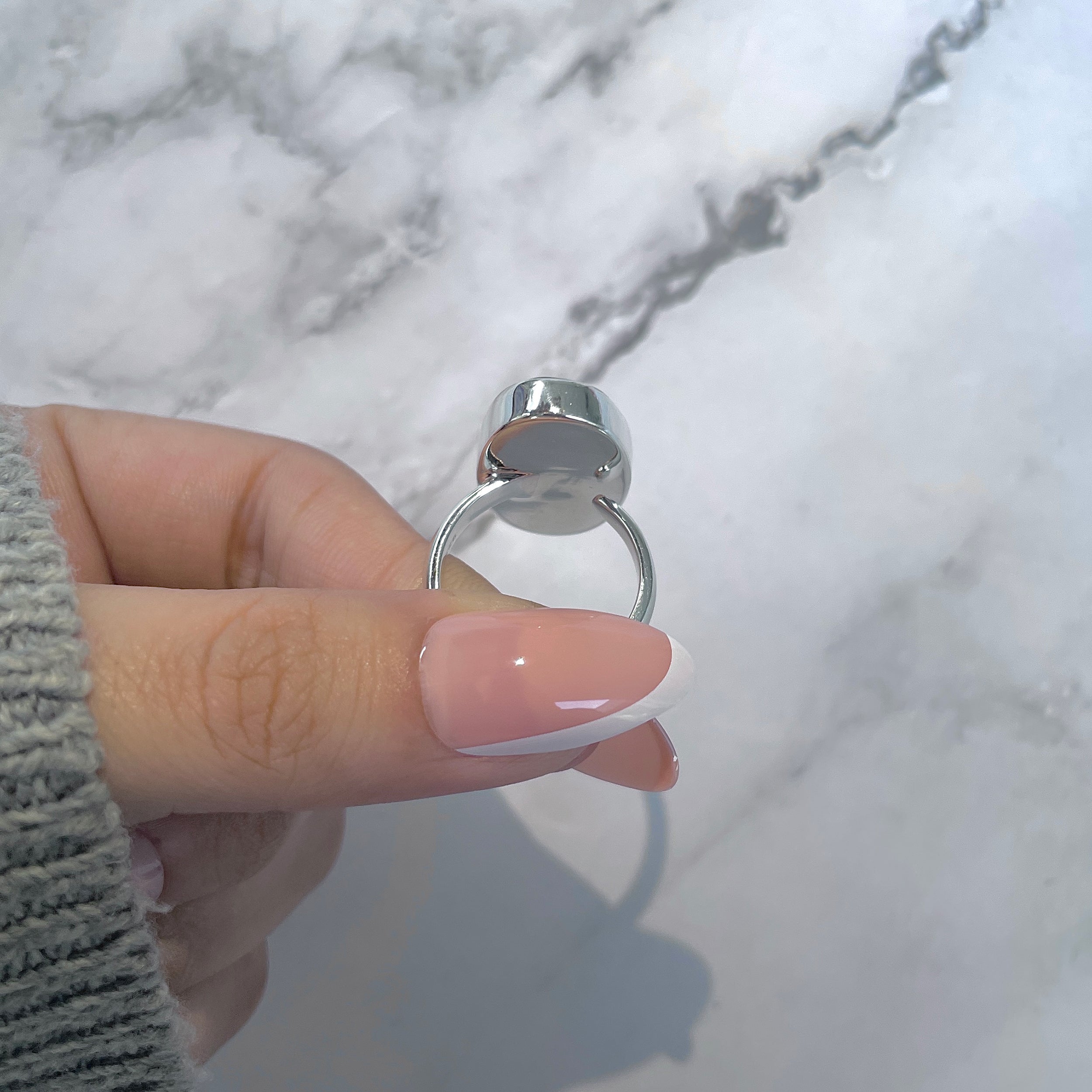 Ammolite Adjustable Ring-(AML-R-139.)