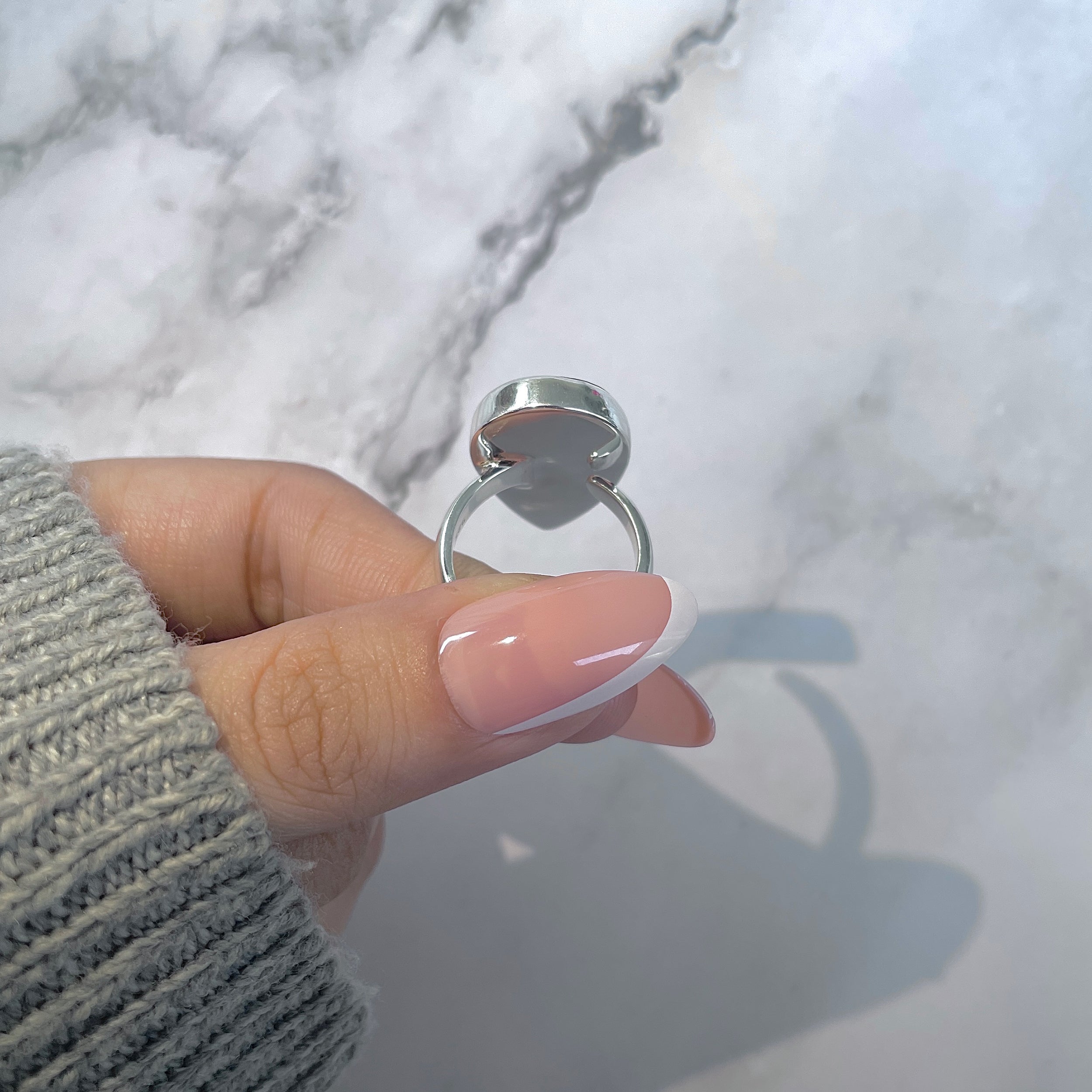Ammolite Adjustable Ring-(AML-R-140.)