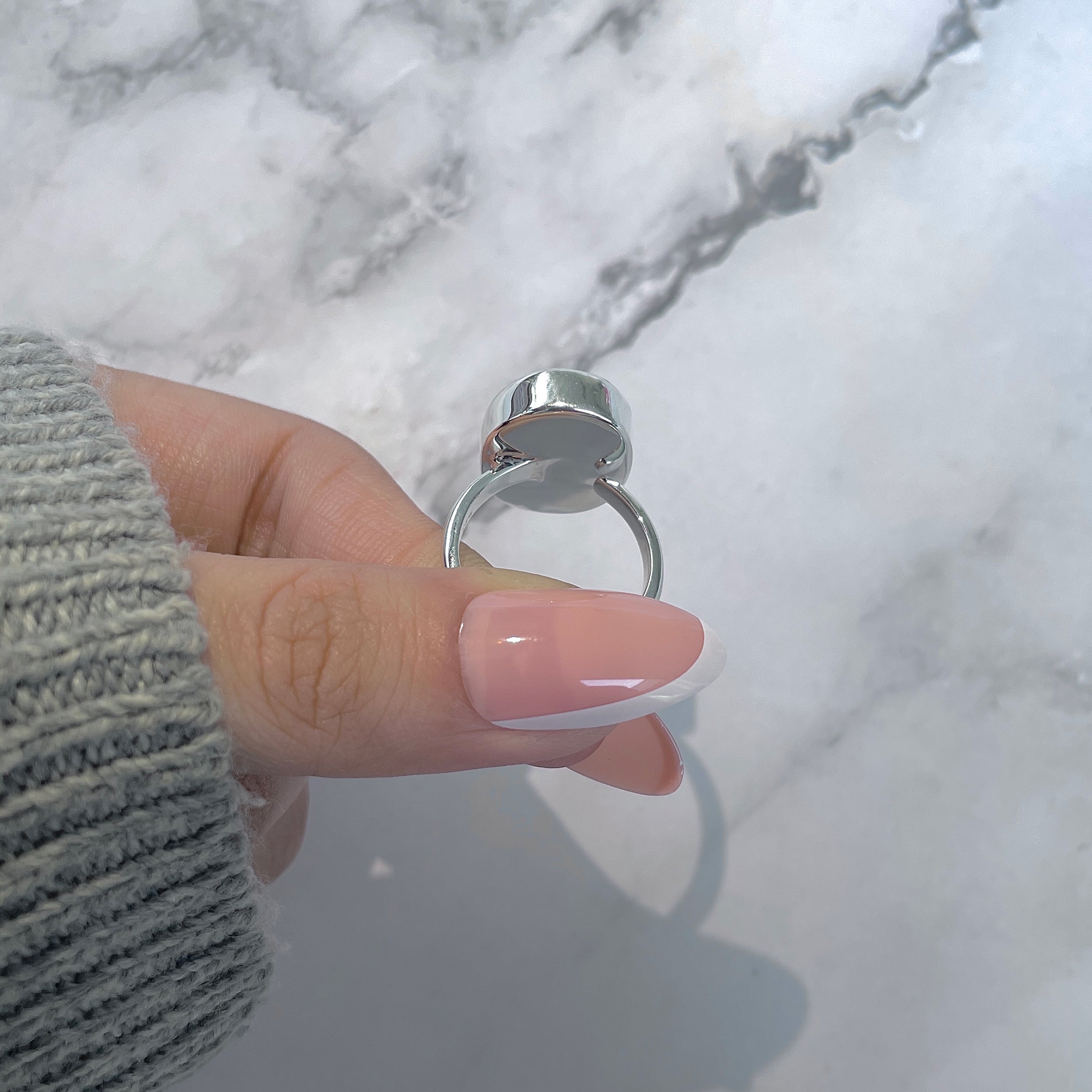 Ammolite Adjustable Ring-(AML-R-142.)