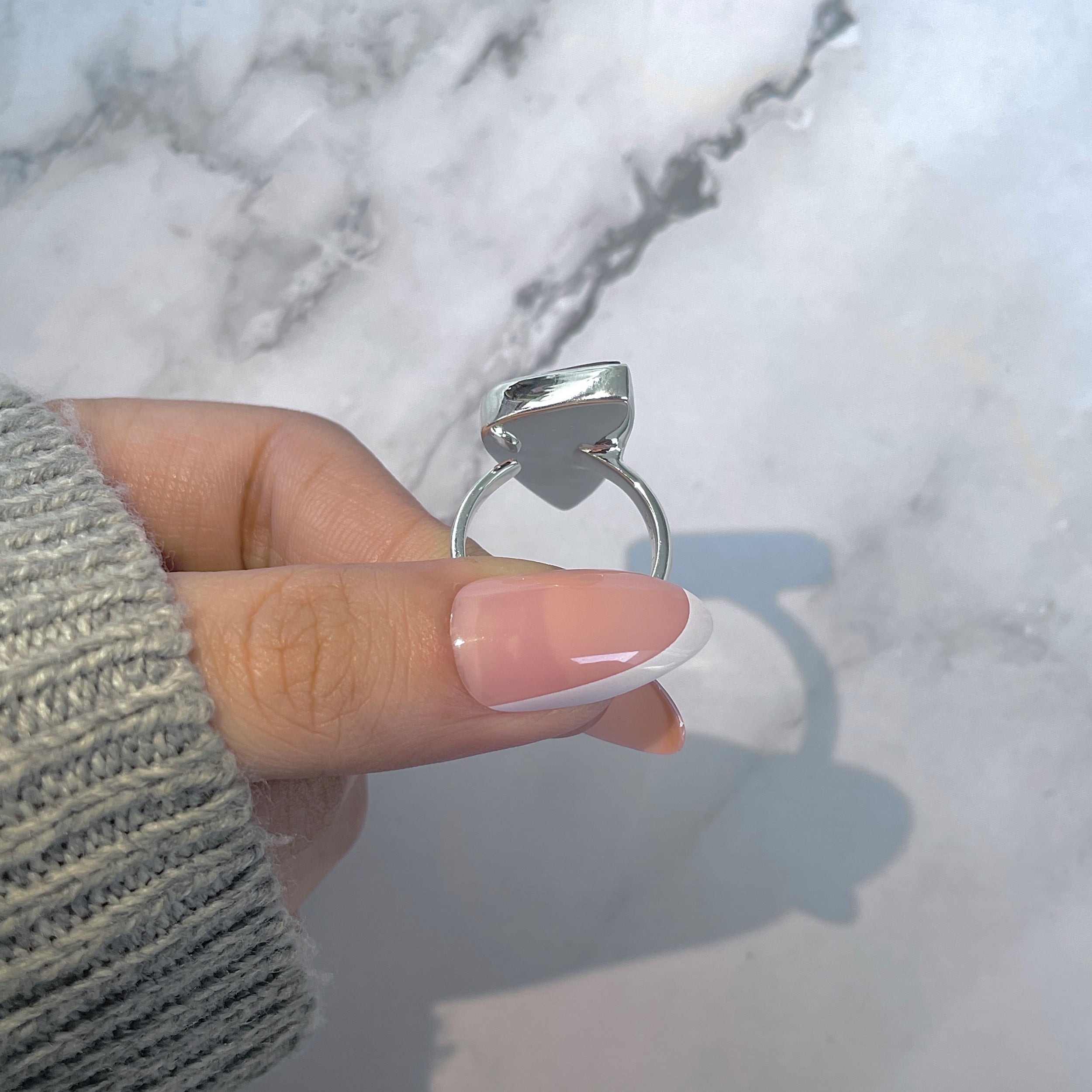 Ammolite Adjustable Ring-(AML-R-143.)