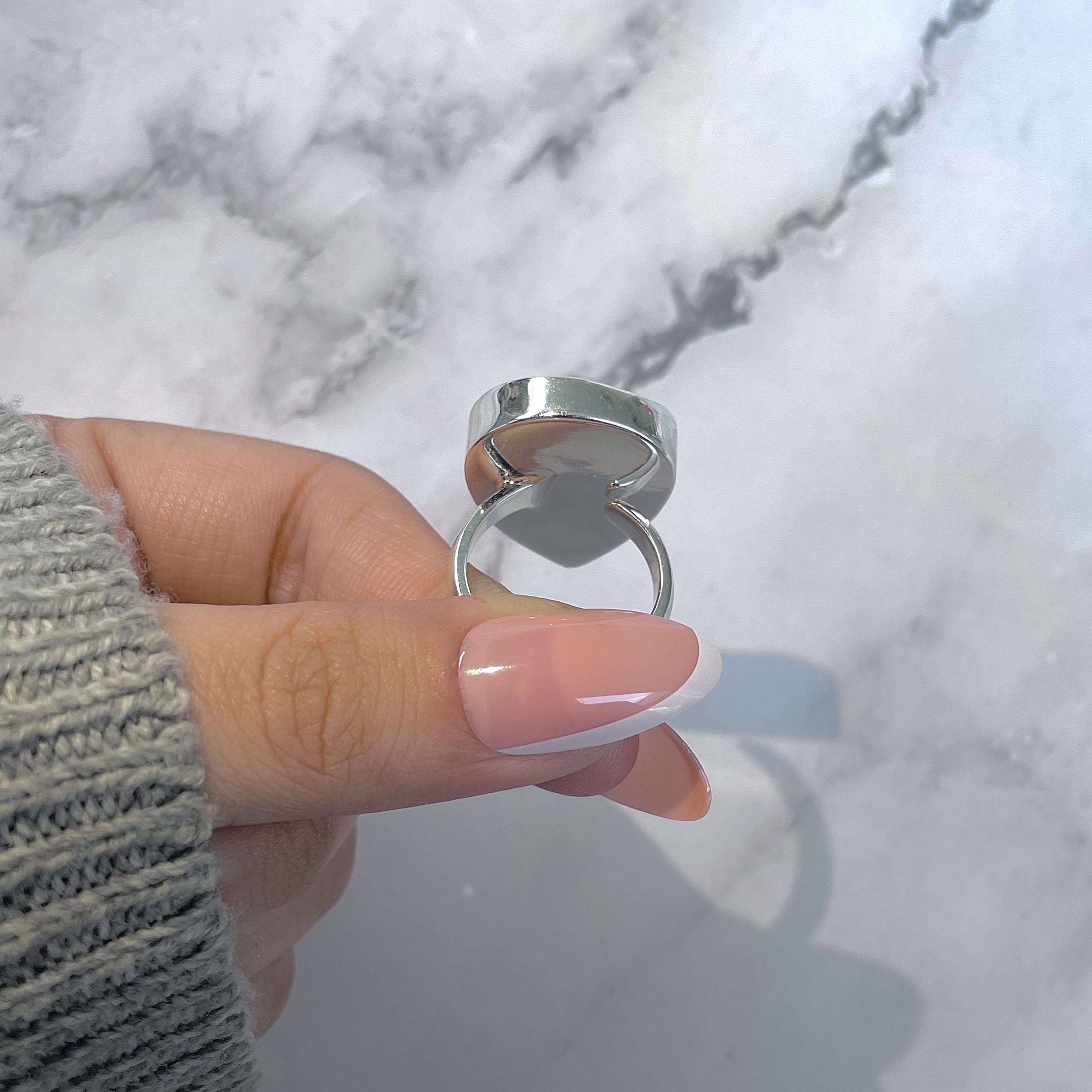 Ammolite Adjustable Ring-(AML-R-145.)