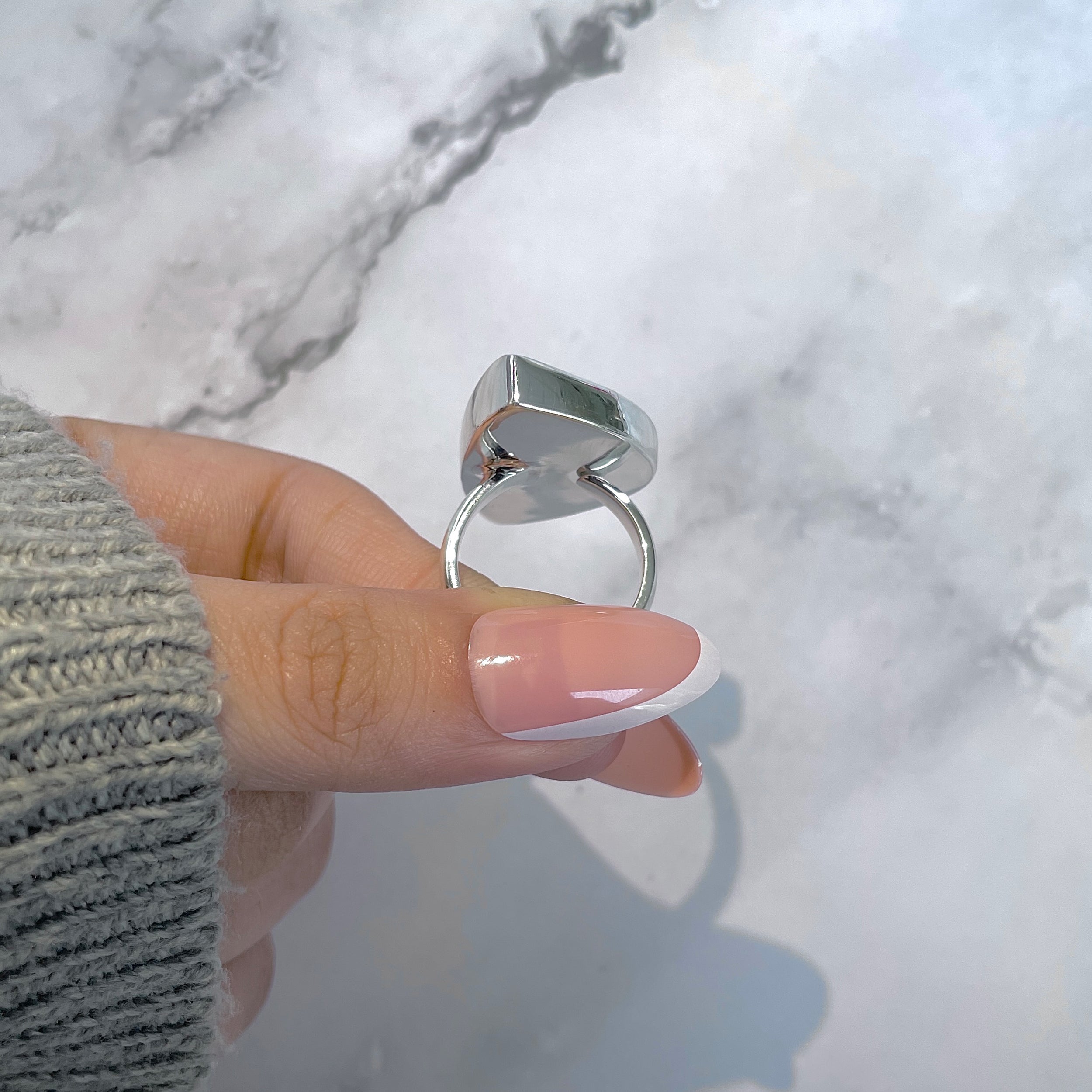 Ammolite Adjustable Ring-(AML-R-147.)