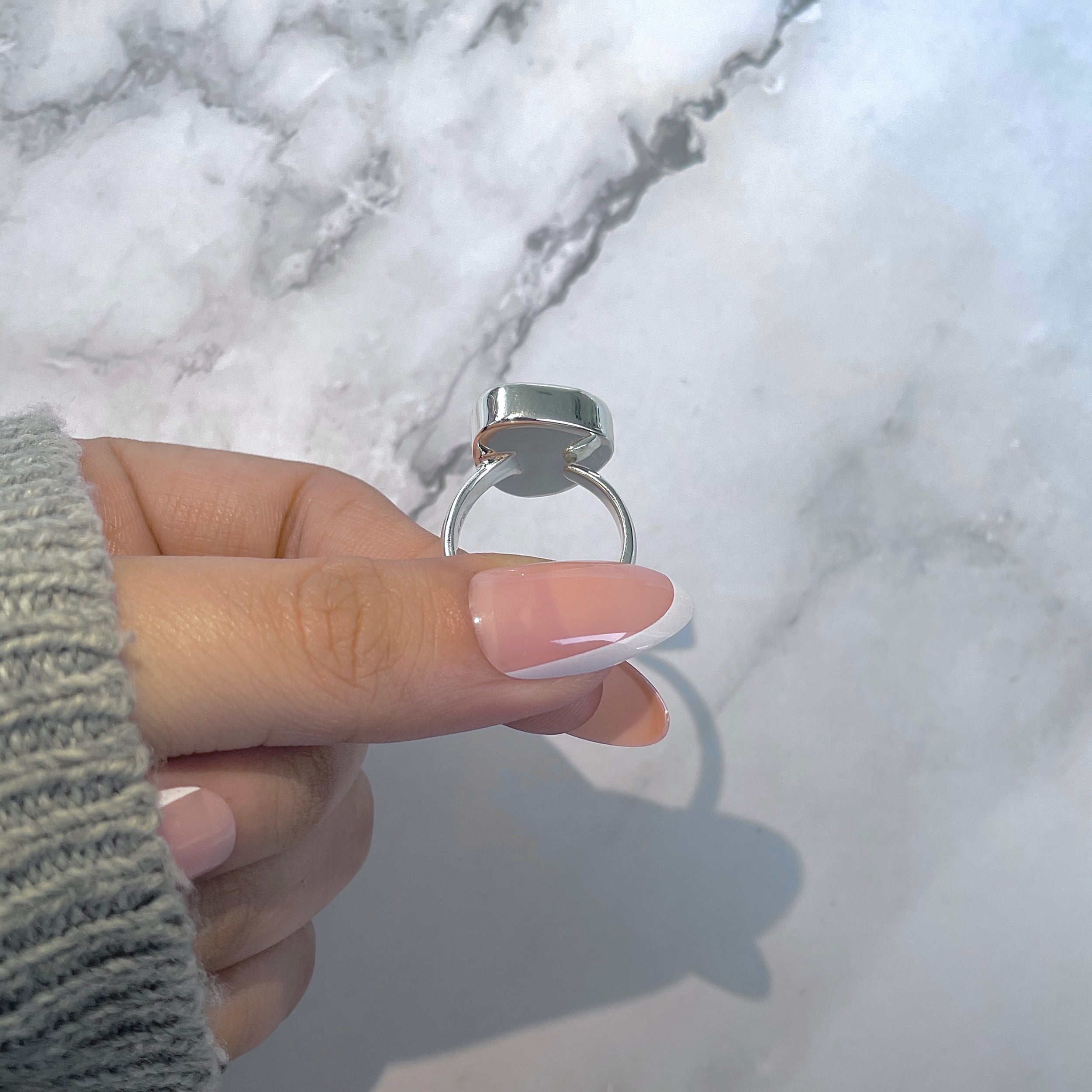 Ammolite Adjustable Ring-(AML-R-157.)