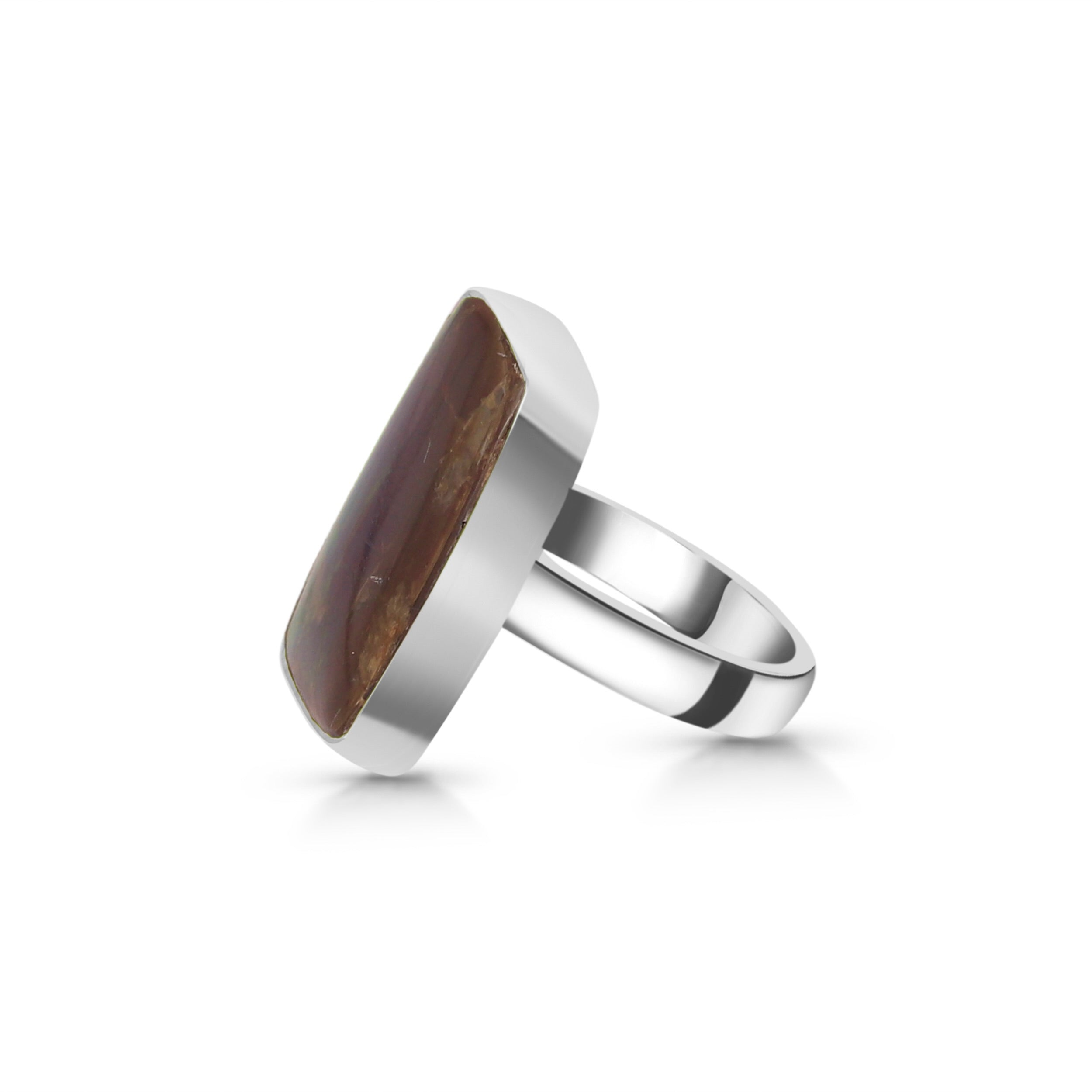 Ammolite Adjustable Ring-(AML-R-16.)